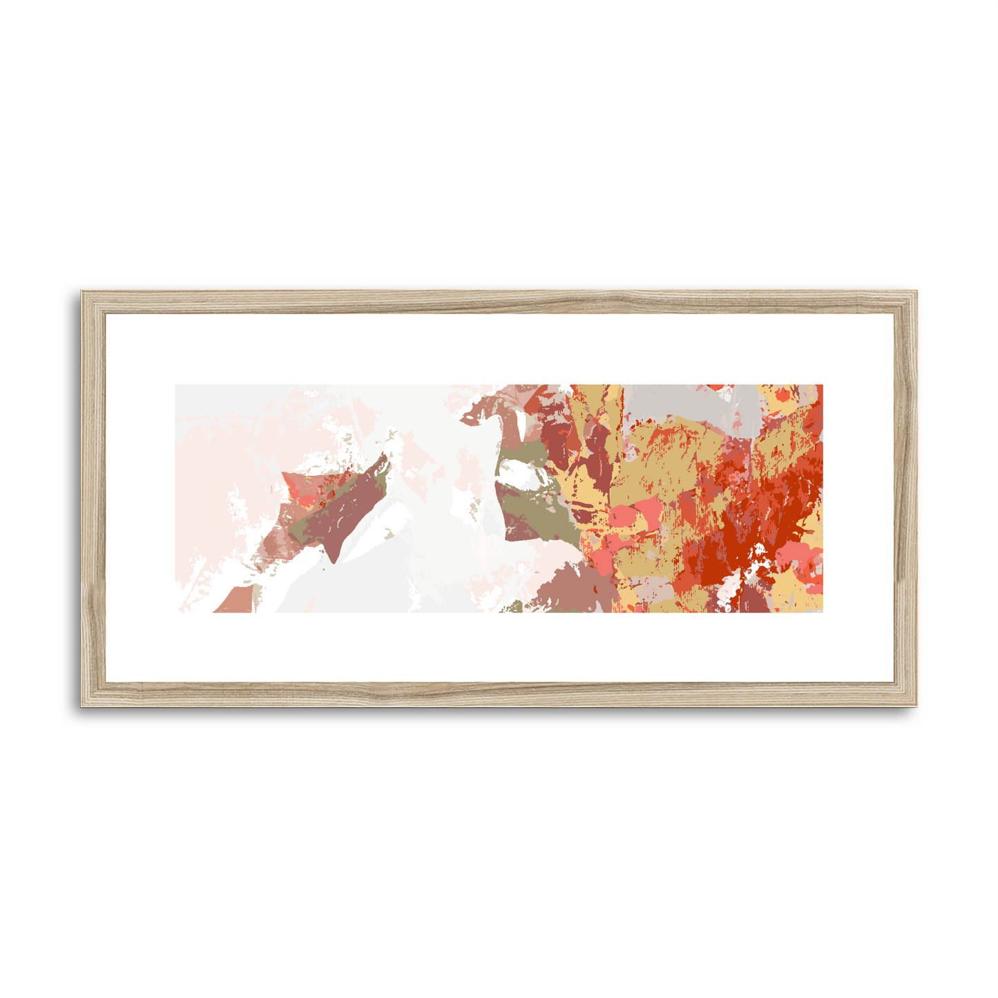 Framed Graphic Art Print, White Mat - 12x24 inches | FP-1130-7693