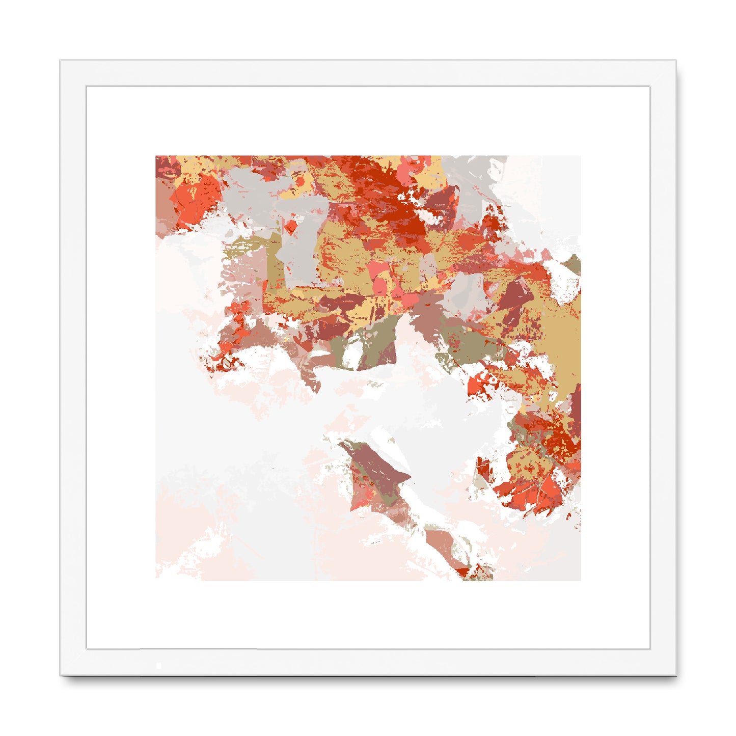 Framed Graphic Art Print, White Mat - 8x8 12x12 16x16 20x20 24x24 28x28 inches | FPS-1130-7693