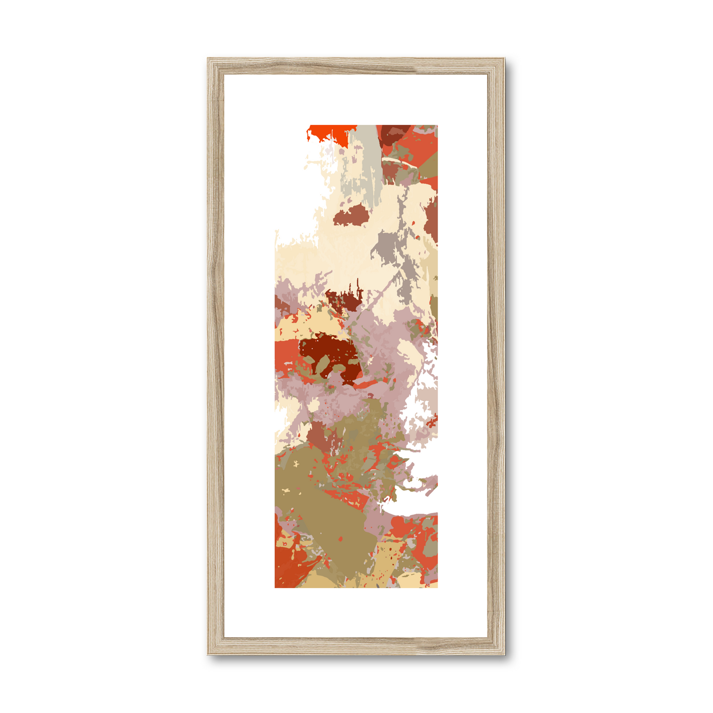 Framed Graphic Art Print, White Mat - 12x24 inches | FP-1130-7694