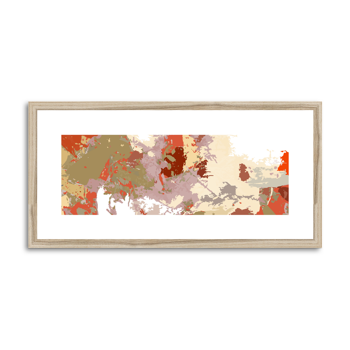 Framed Graphic Art Print, White Mat - 12x24 inches | FP-1130-7694