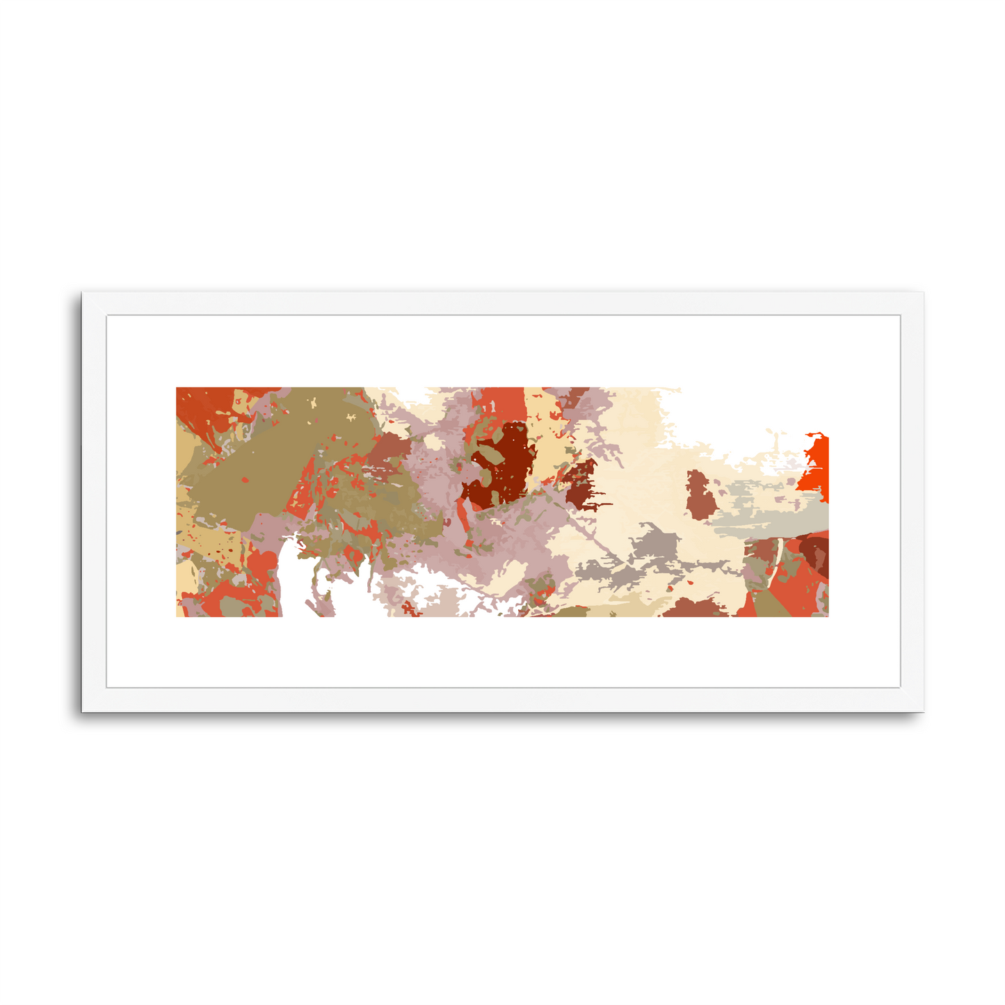 Framed Graphic Art Print, White Mat - 12x24 inches | FP-1130-7694