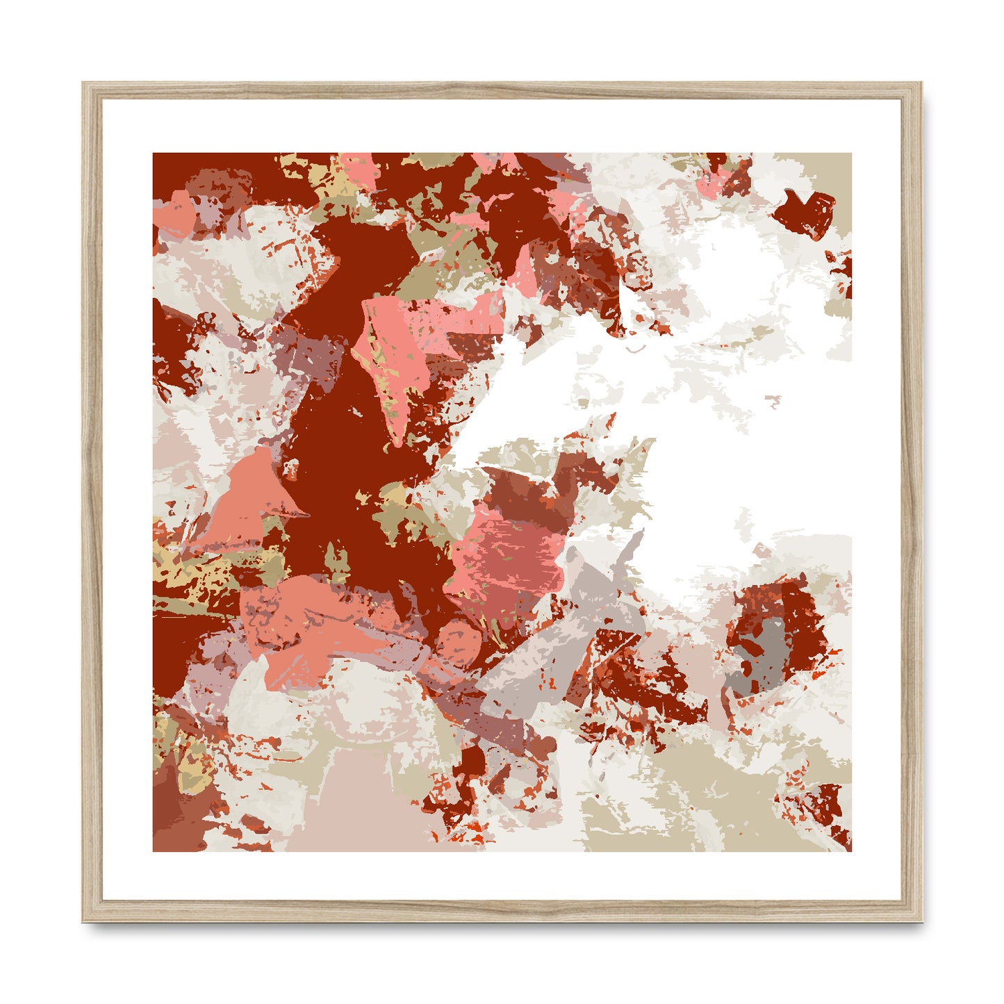 Framed Graphic Art Print, White Mat - 8x8 12x12 16x16 20x20 24x24 28x28 inches | FPS-1130-7695