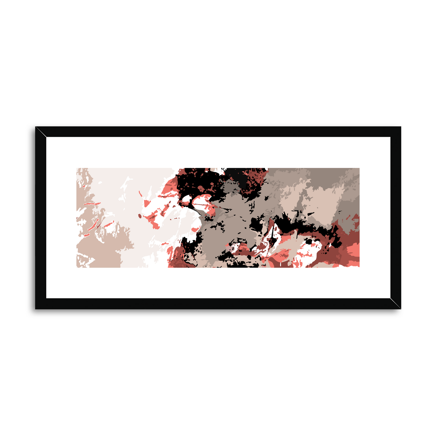 Framed Graphic Art Print, White Mat - 12x24 inches | FP-1130-7696
