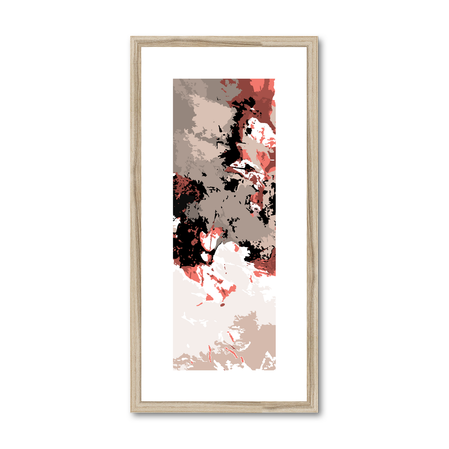 Framed Graphic Art Print, White Mat - 12x24 inches | FP-1130-7696
