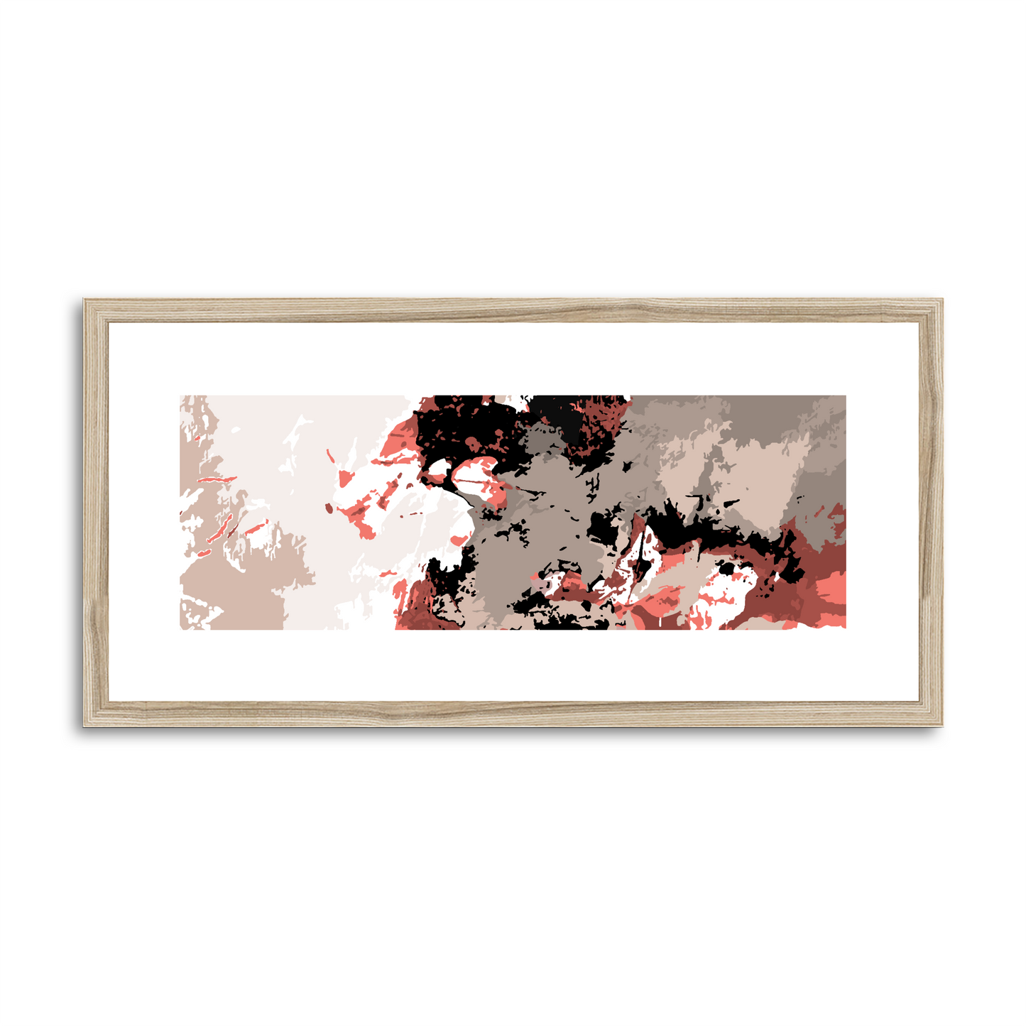 Framed Graphic Art Print, White Mat - 12x24 inches | FP-1130-7696