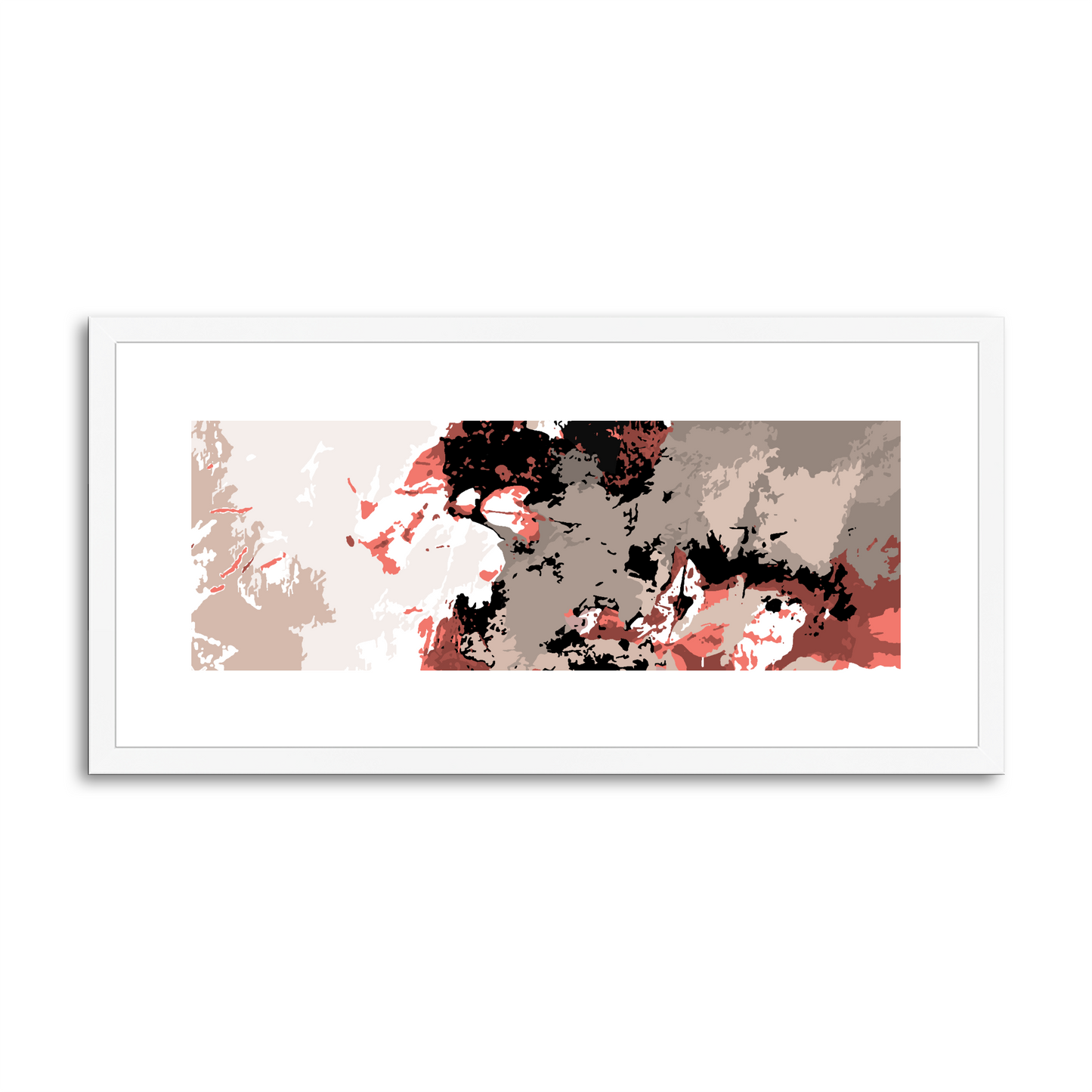 Framed Graphic Art Print, White Mat - 12x24 inches | FP-1130-7696