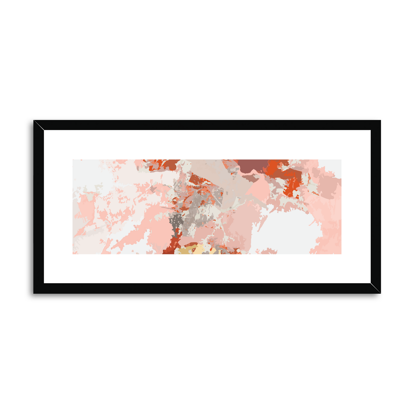 Framed Graphic Art Print, White Mat - 12x24 inches | FP-1130-7698