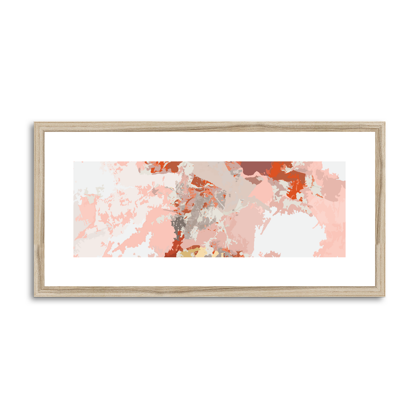 Framed Graphic Art Print, White Mat - 12x24 inches | FP-1130-7698