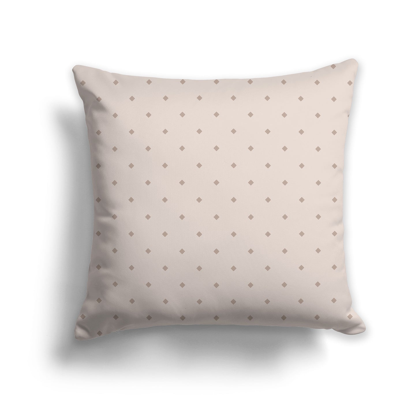 26 inch Throw Pillow with Large Two-tone Taupe Diamond Pattern