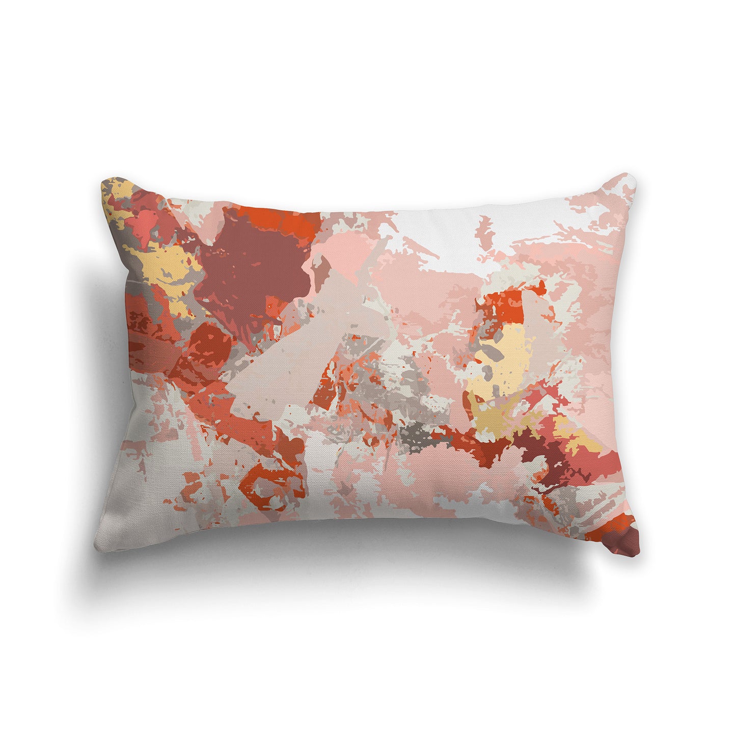 Lumbar Throw Pillow featuring graphic art from the Sea Coral Collection