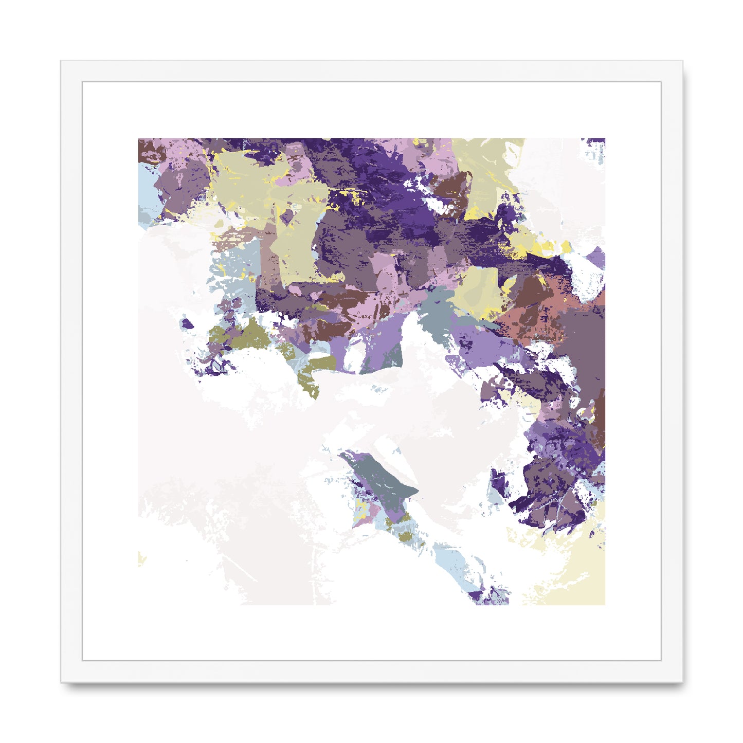 Framed Graphic Art Print, White Mat - 8x8 12x12 16x16 20x20 24x24 28x28 inches | FPS-1140-7693