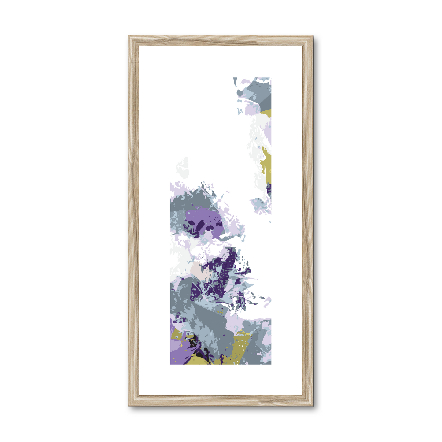 Framed Graphic Art Print, White Mat - 12x24 inches | FP-1140-7694