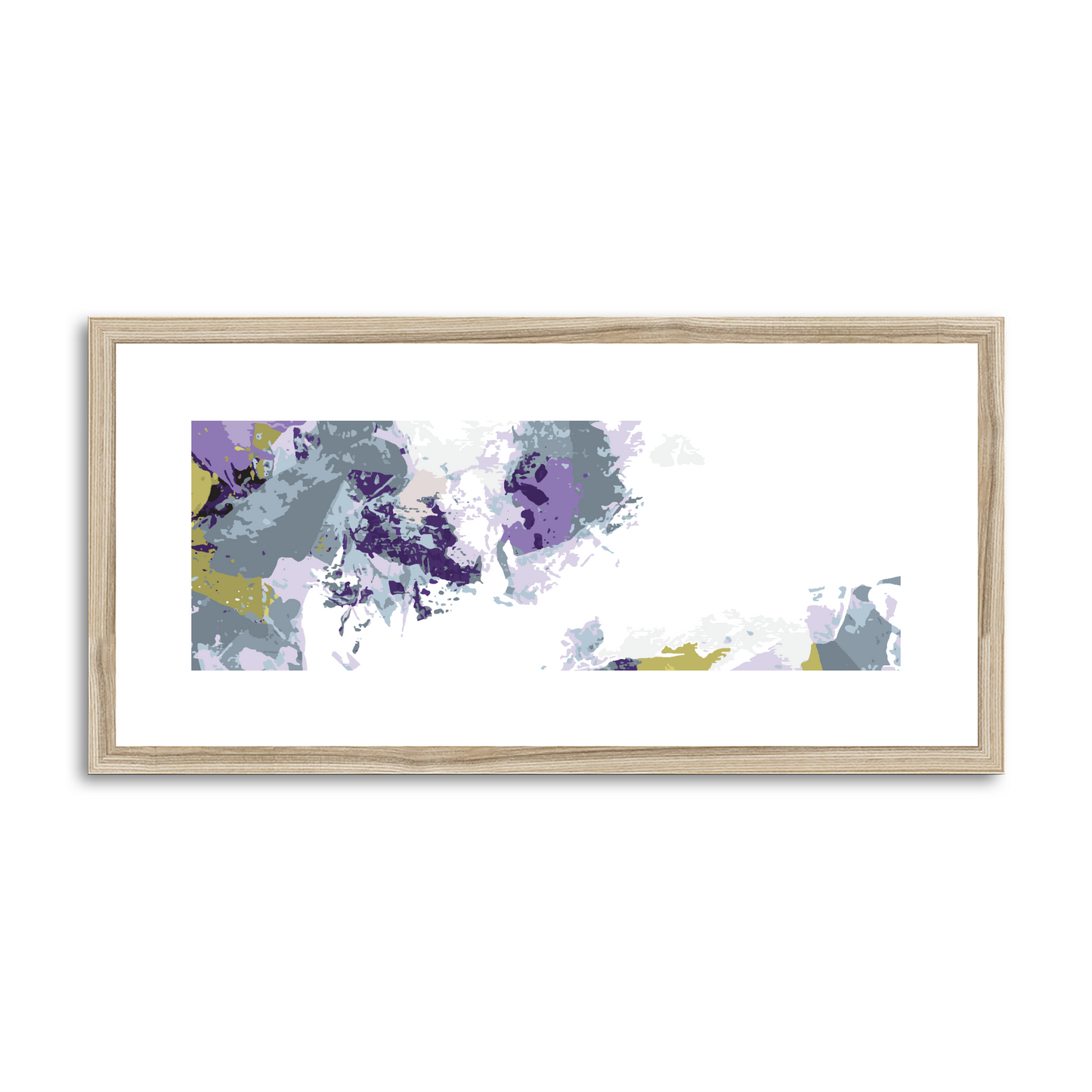 Framed Graphic Art Print, White Mat - 12x24 inches | FP-1140-7694