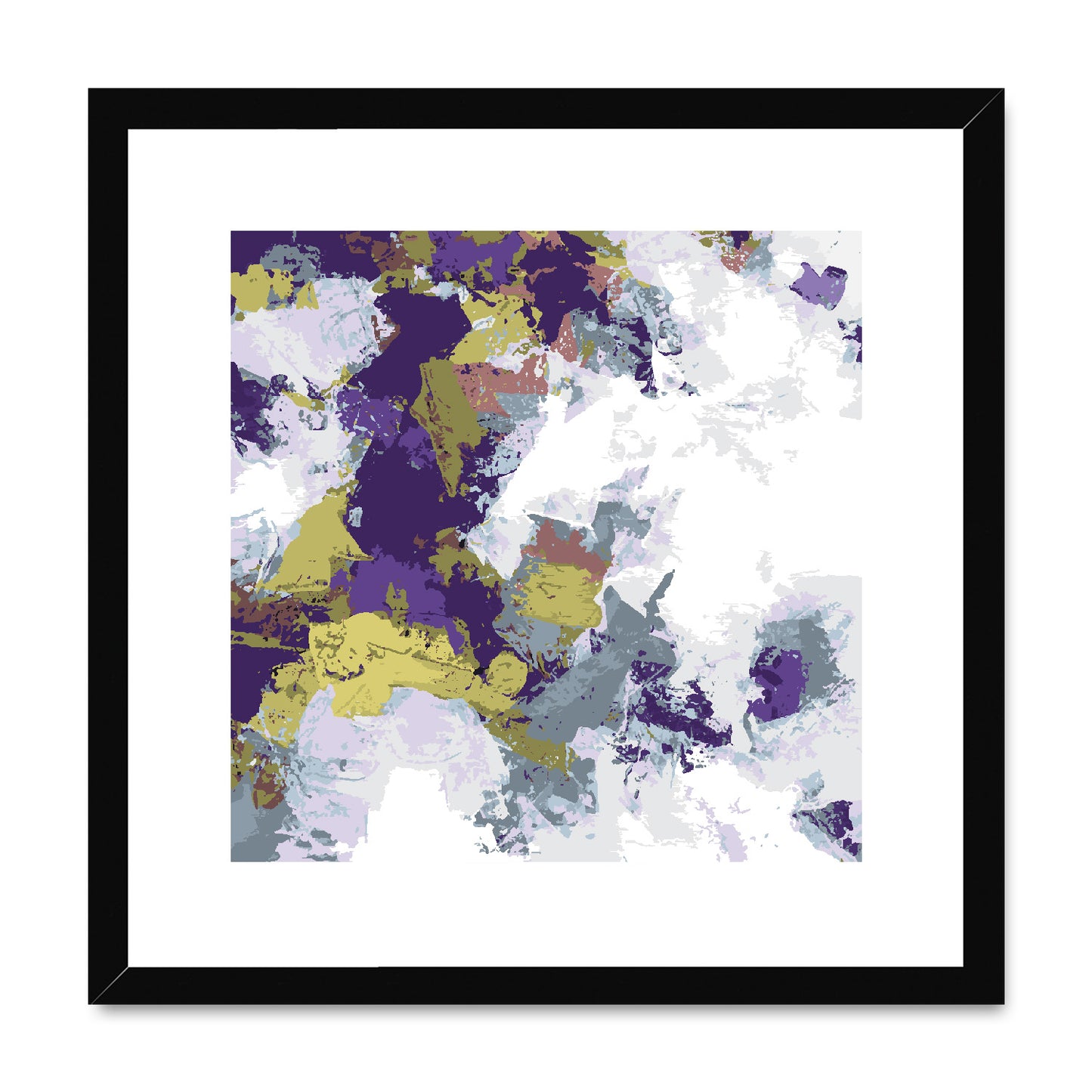Framed Graphic Art Print, White Mat - 8x8 12x12 16x16 20x20 24x24 28x28 inches | FPS-1140-7695