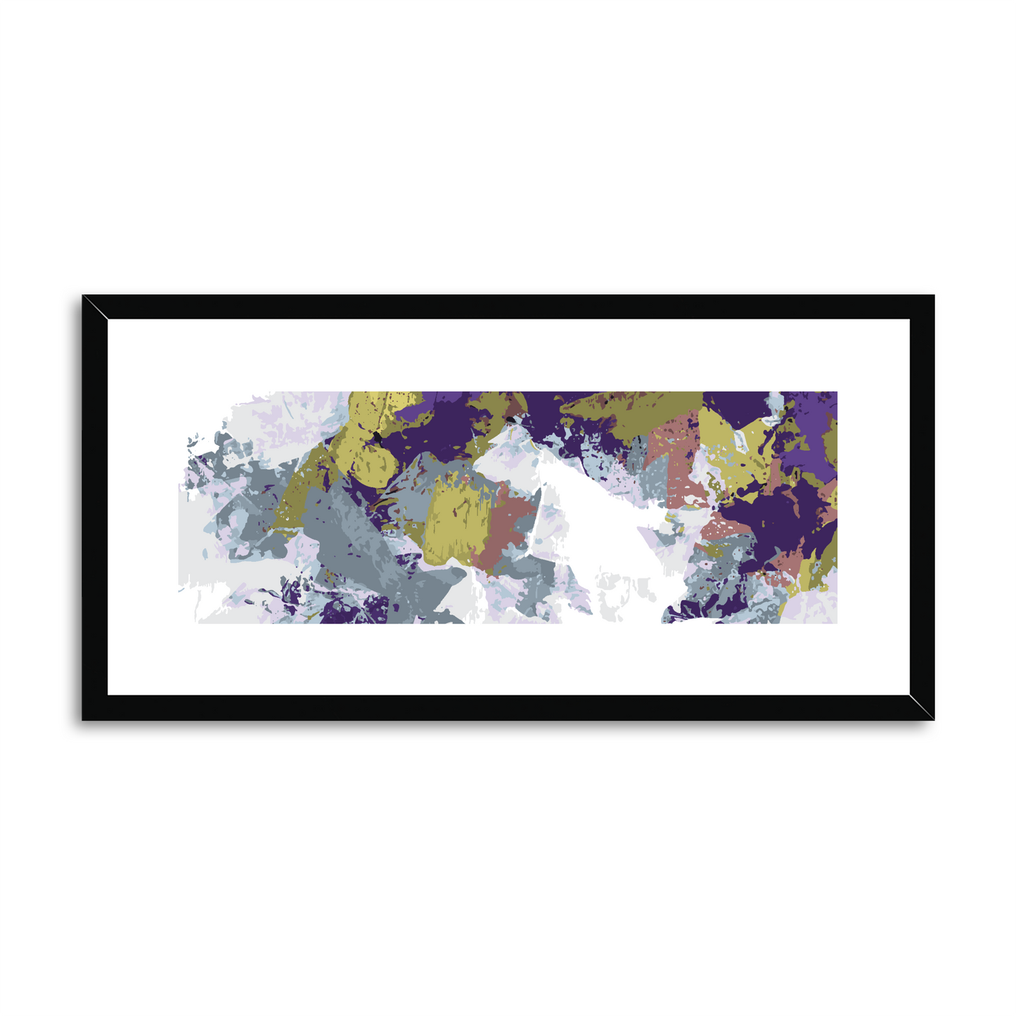 Framed Graphic Art Print, White Mat - 12x24 inches | FP-1140-7695