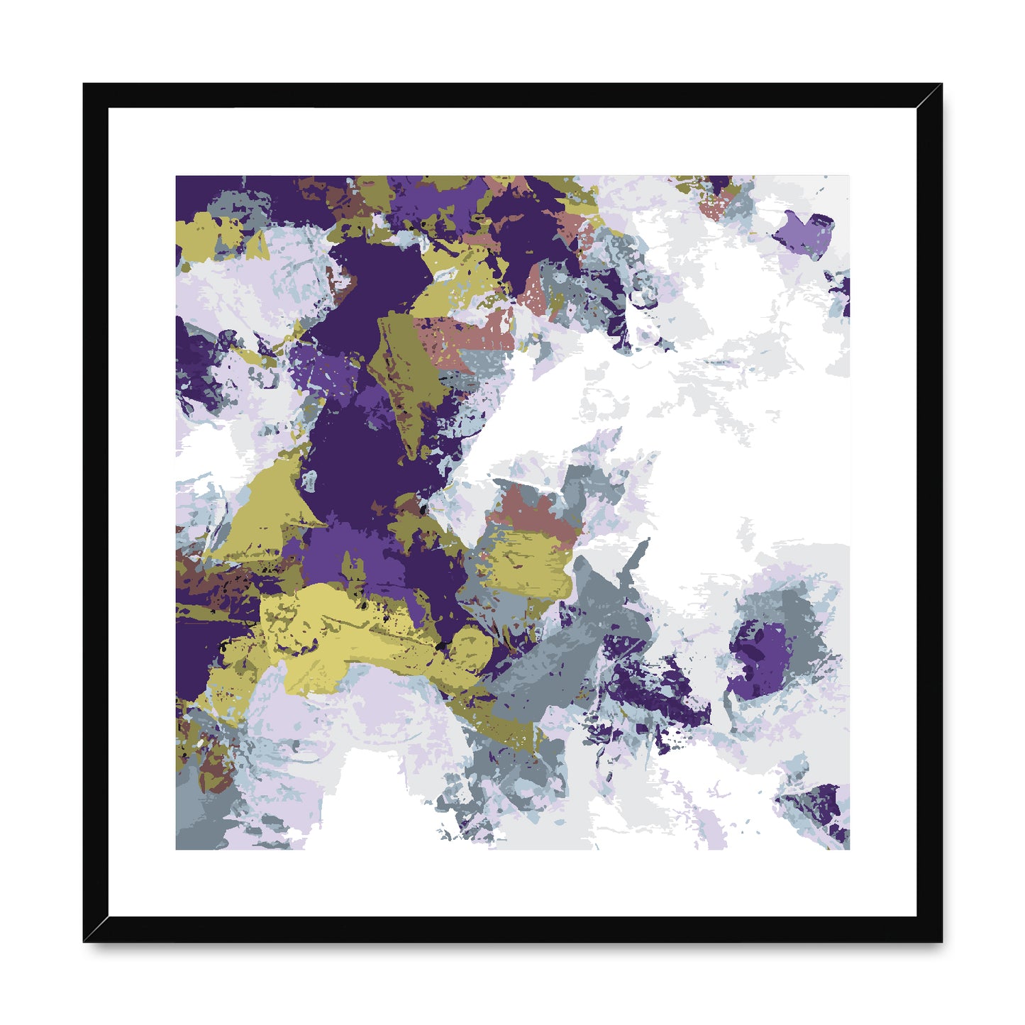 Framed Graphic Art Print, White Mat - 8x8 12x12 16x16 20x20 24x24 28x28 inches | FPS-1140-7695