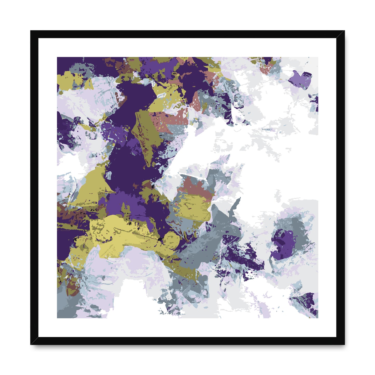 Framed Graphic Art Print, White Mat - 8x8 12x12 16x16 20x20 24x24 28x28 inches | FPS-1140-7695