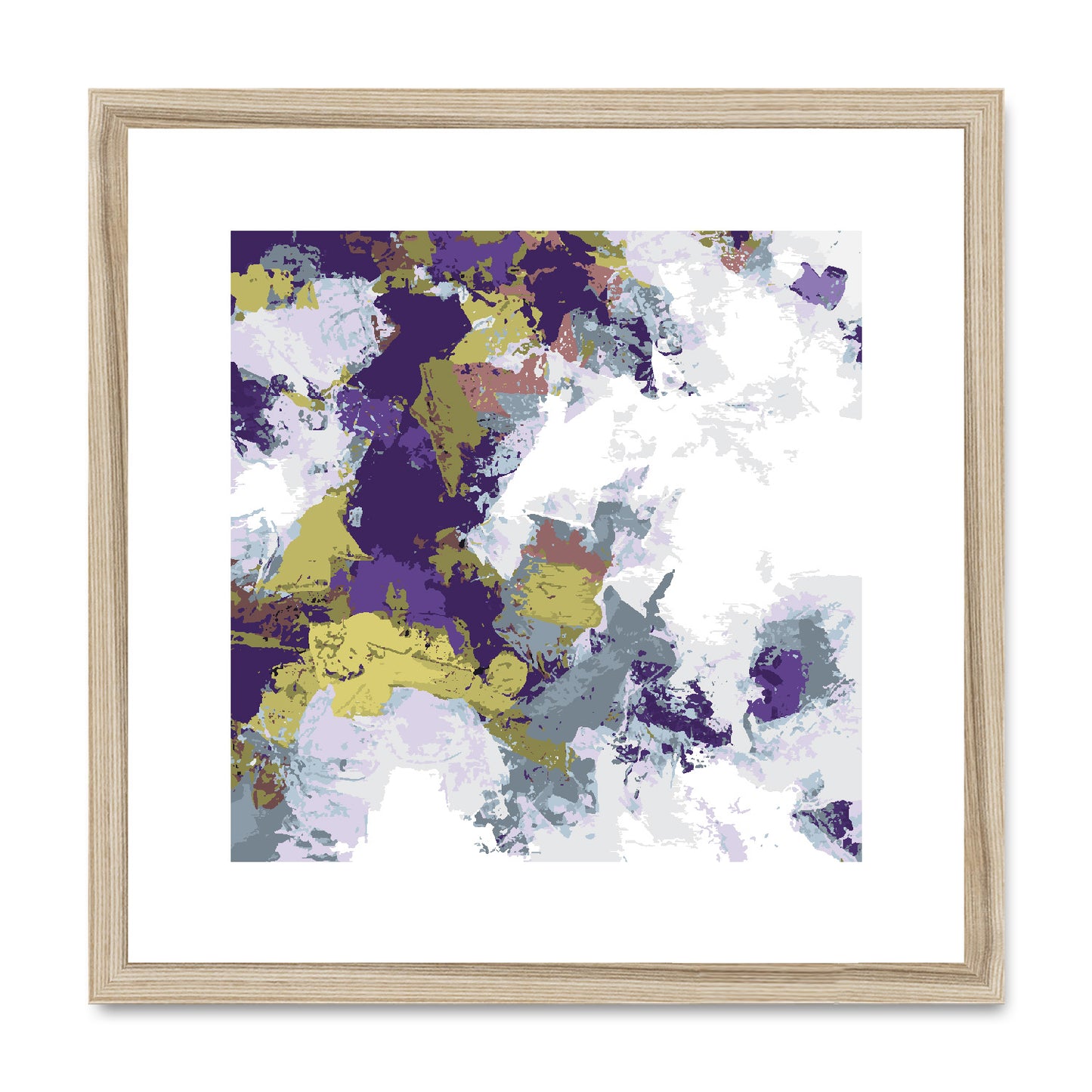 Framed Graphic Art Print, White Mat - 8x8 12x12 16x16 20x20 24x24 28x28 inches | FPS-1140-7695