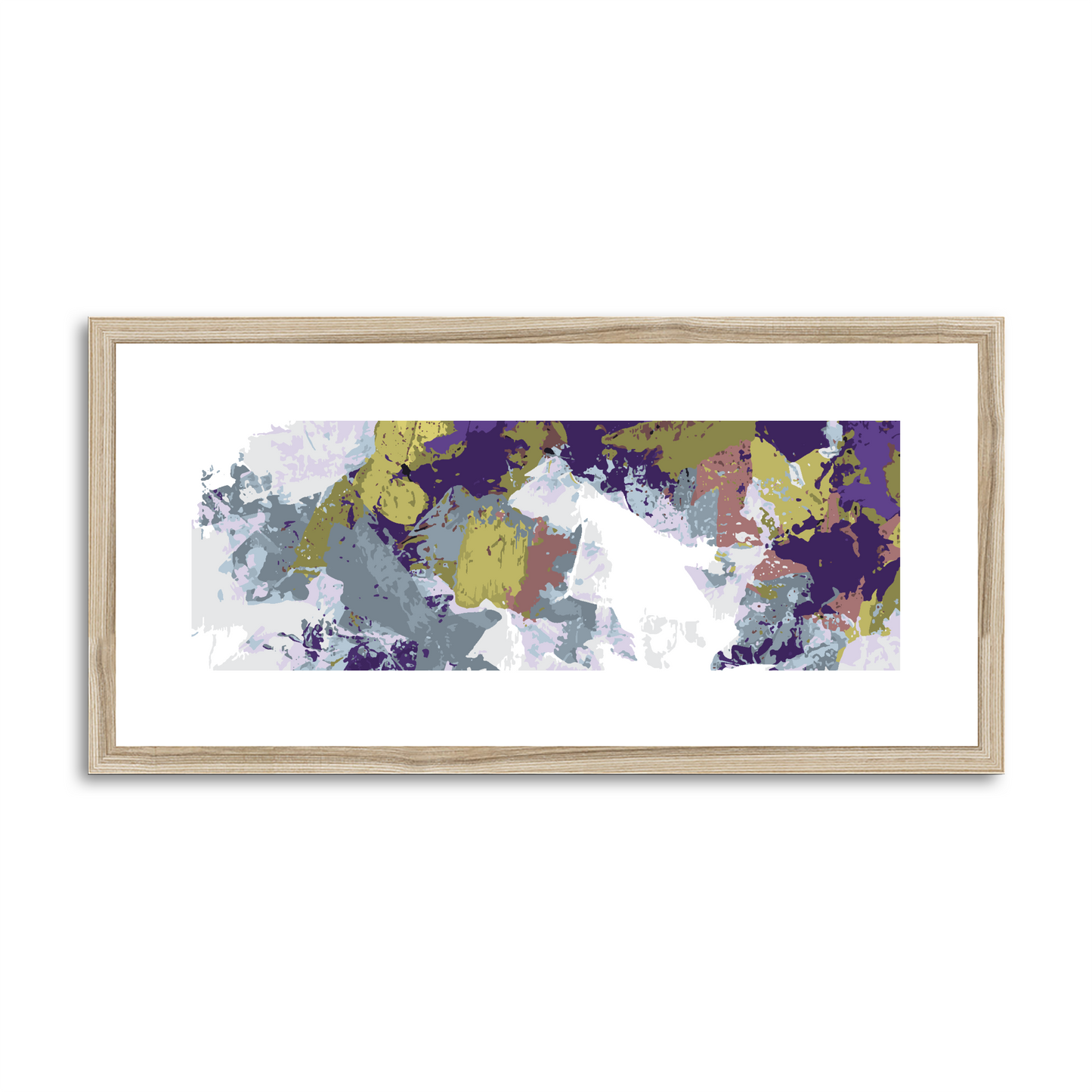 Framed Graphic Art Print, White Mat - 12x24 inches | FP-1140-7695