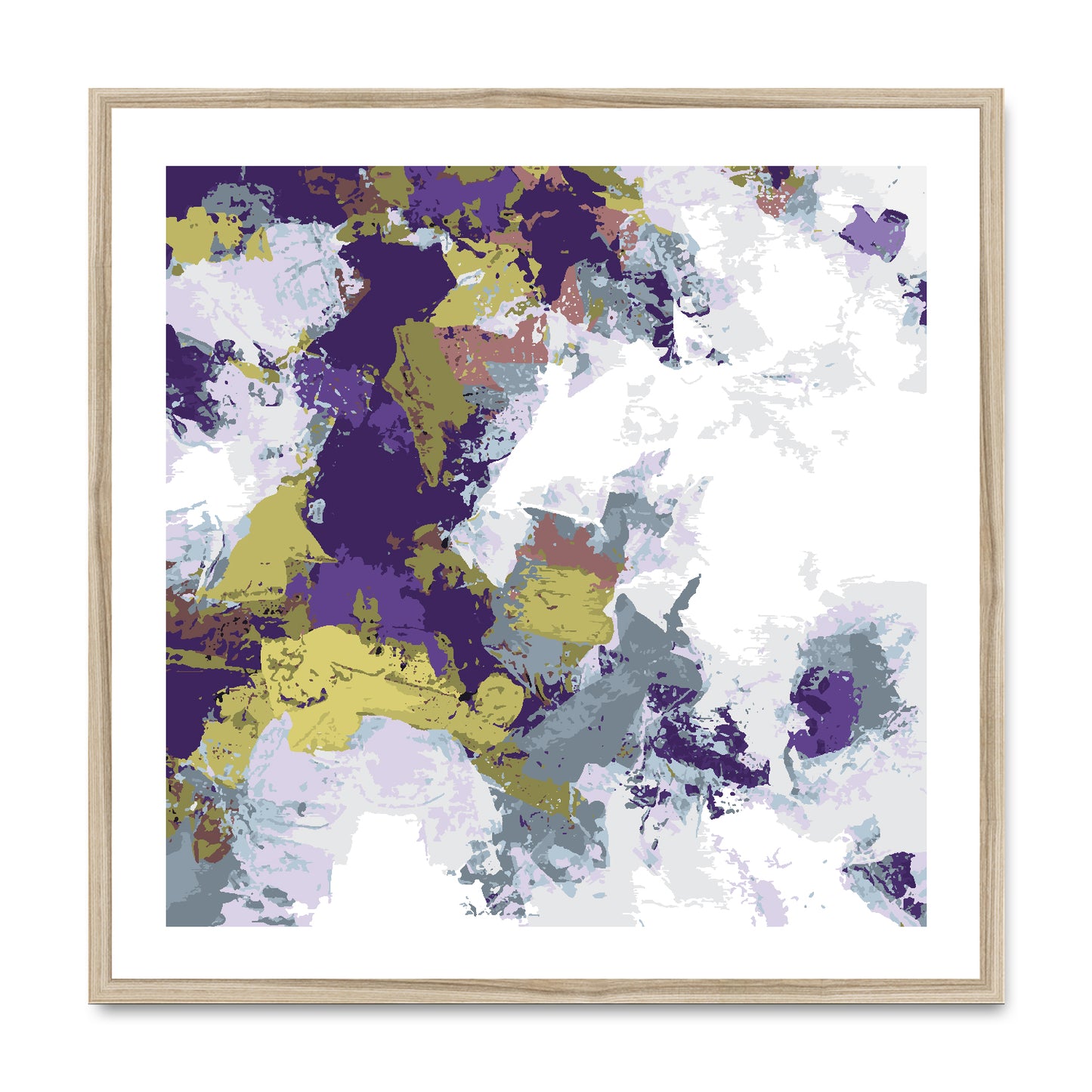 Framed Graphic Art Print, White Mat - 8x8 12x12 16x16 20x20 24x24 28x28 inches | FPS-1140-7695