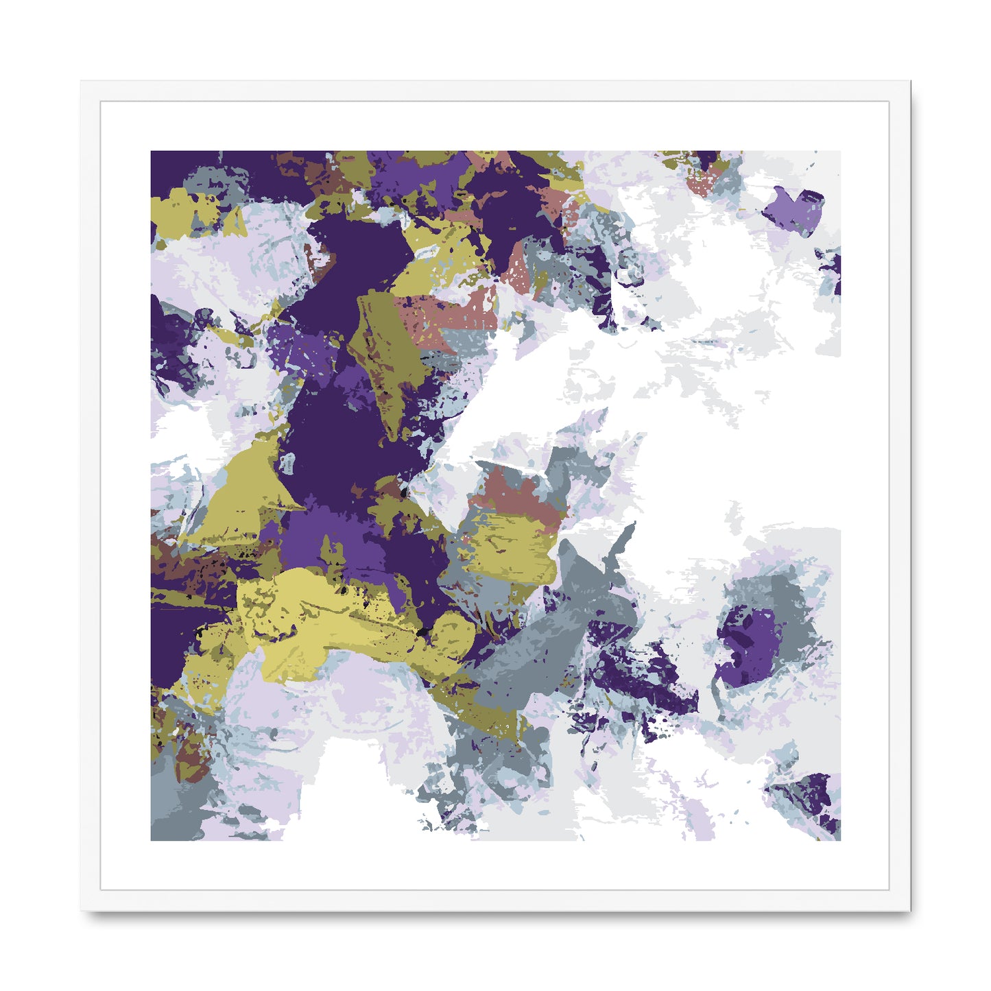 Framed Graphic Art Print, White Mat - 8x8 12x12 16x16 20x20 24x24 28x28 inches | FPS-1140-7695