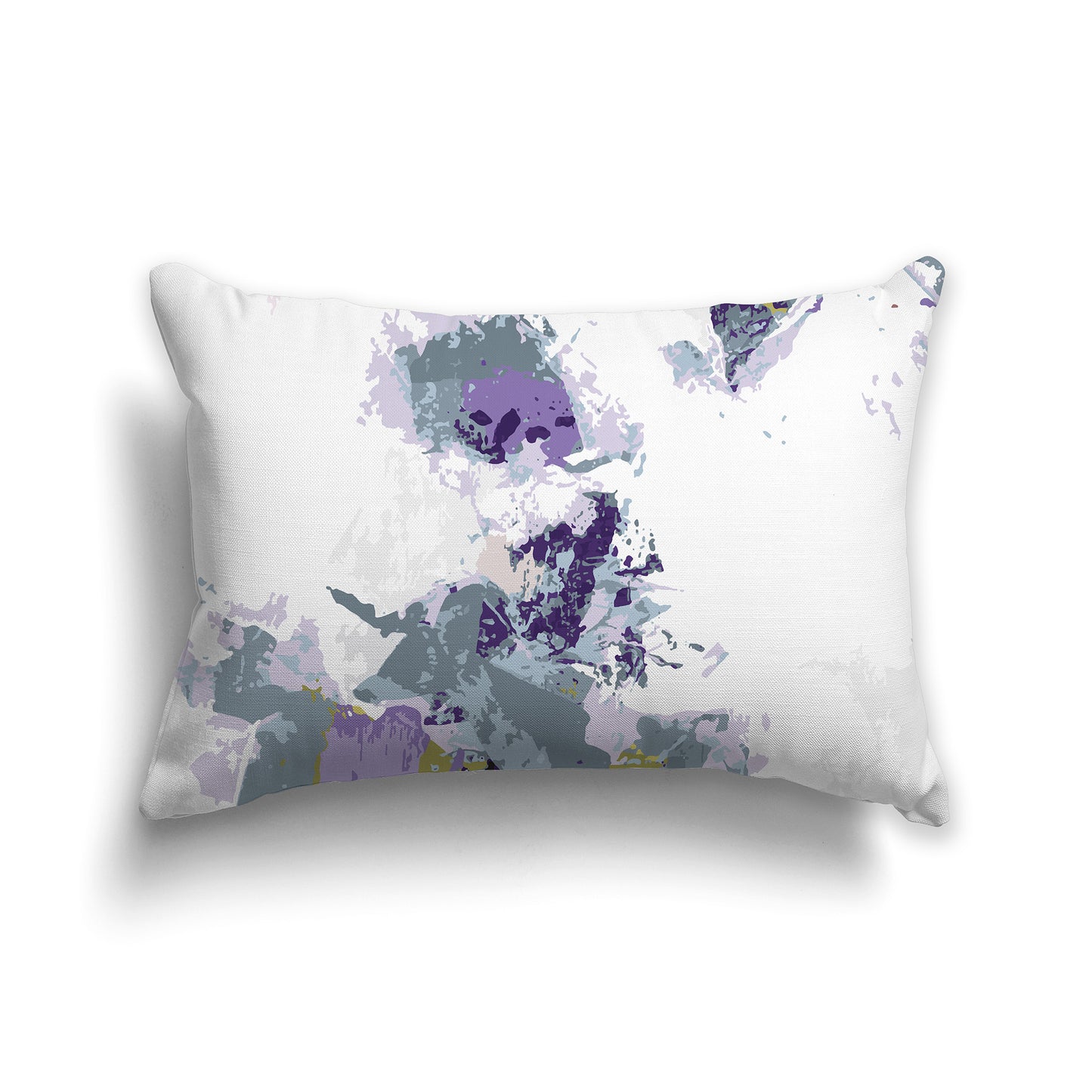 Lumbar Throw Pillow featuring graphic art from the Sea Mist Collection