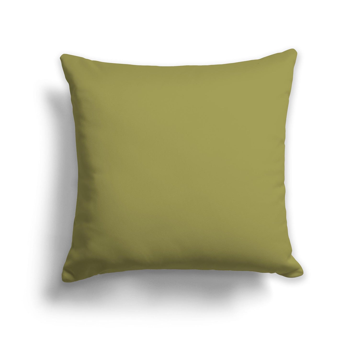 Square Throw Pillow in Solid Green