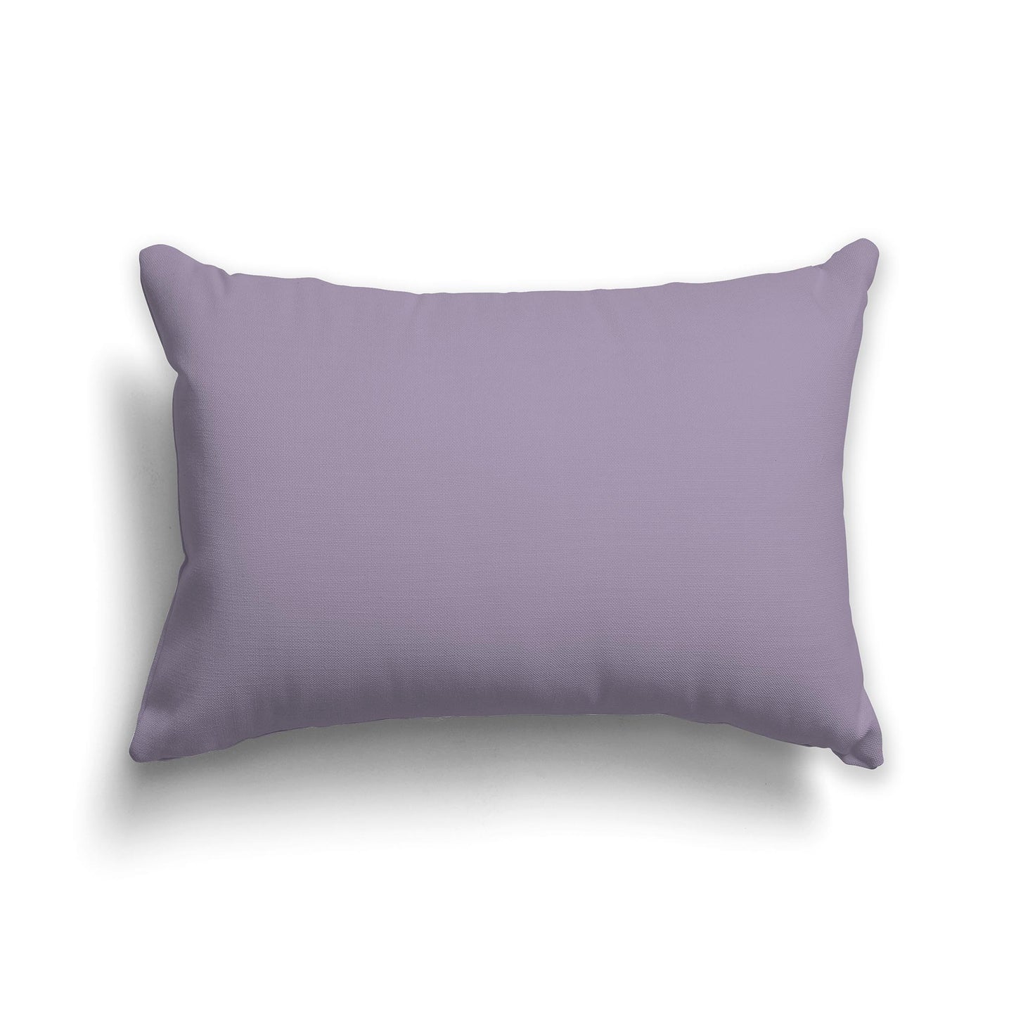 Lumbar Throw Pillow in Solid Pale Purple