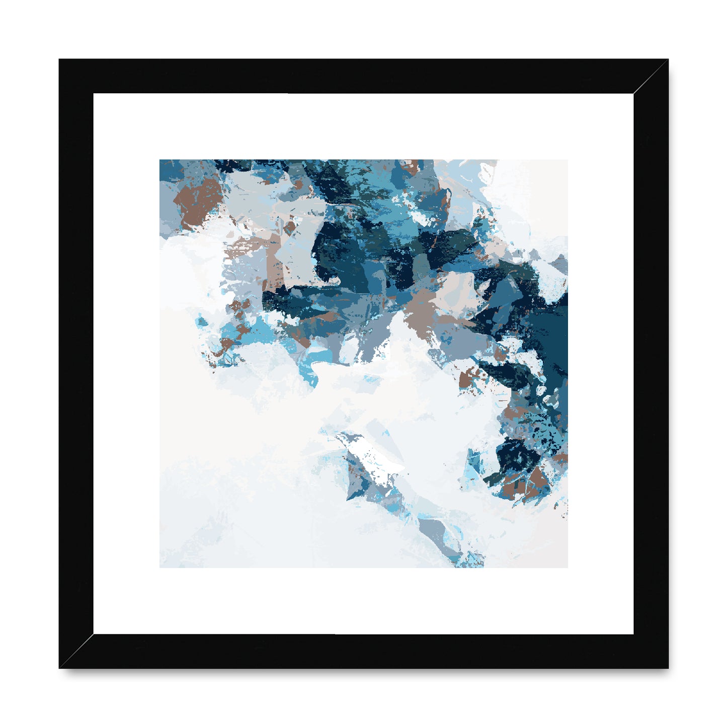 Framed Graphic Art Print, White Mat - 8x8 12x12 16x16 20x20 24x24 28x28 inches | FPS-1150-7693