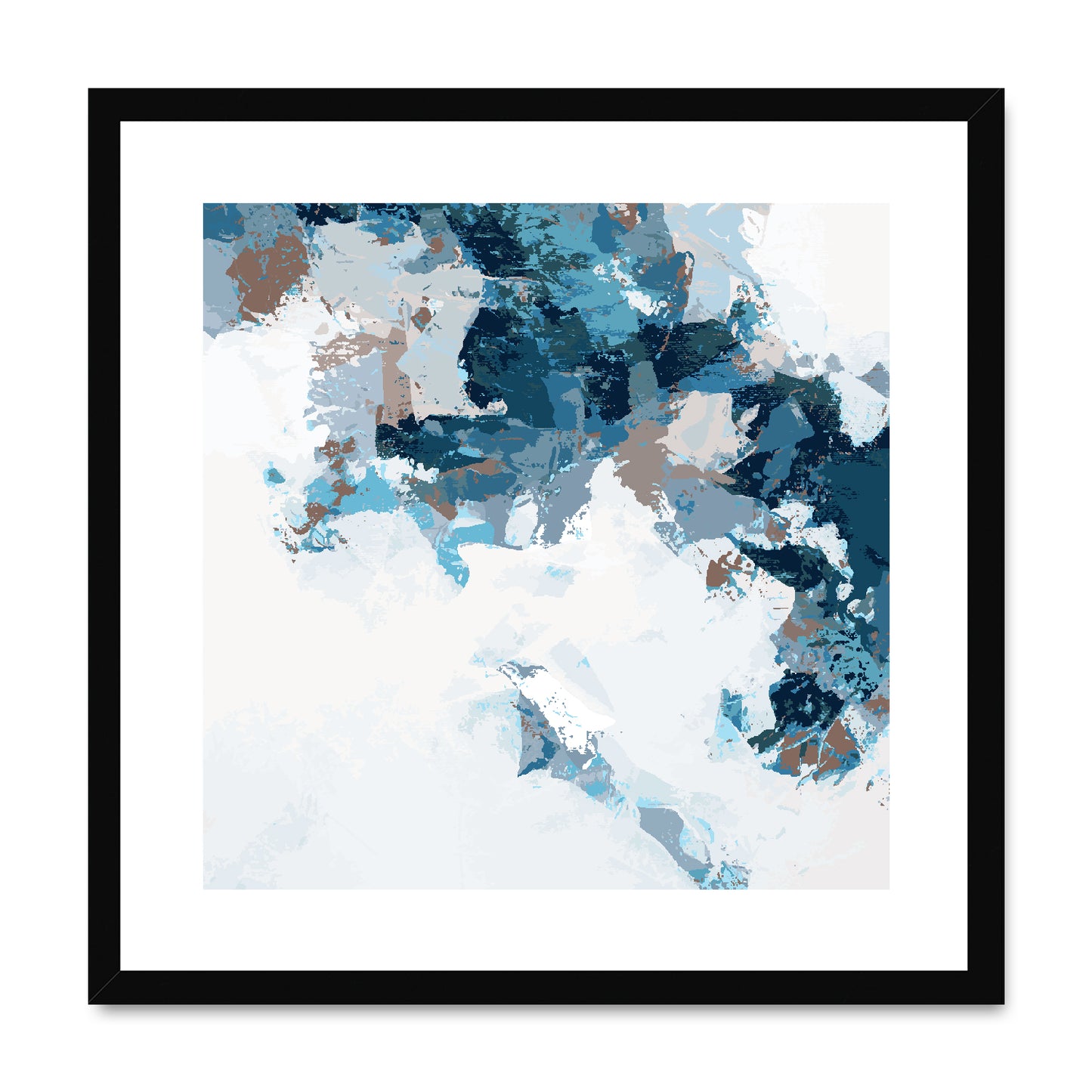 Framed Graphic Art Print, White Mat - 8x8 12x12 16x16 20x20 24x24 28x28 inches | FPS-1150-7693