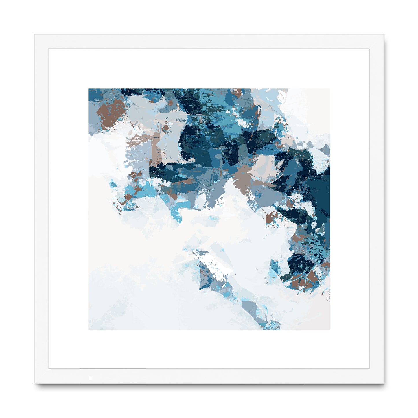 Framed Graphic Art Print, White Mat - 8x8 12x12 16x16 20x20 24x24 28x28 inches | FPS-1150-7693