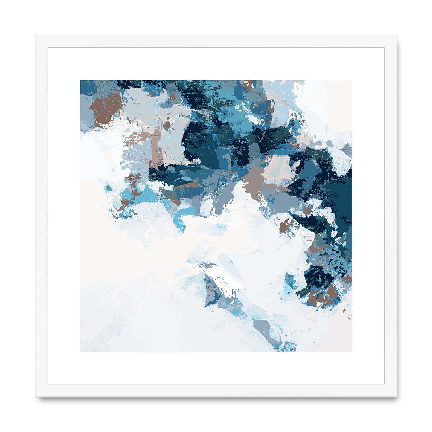 Framed Graphic Art Print, White Mat - 8x8 12x12 16x16 20x20 24x24 28x28 inches | FPS-1150-7693