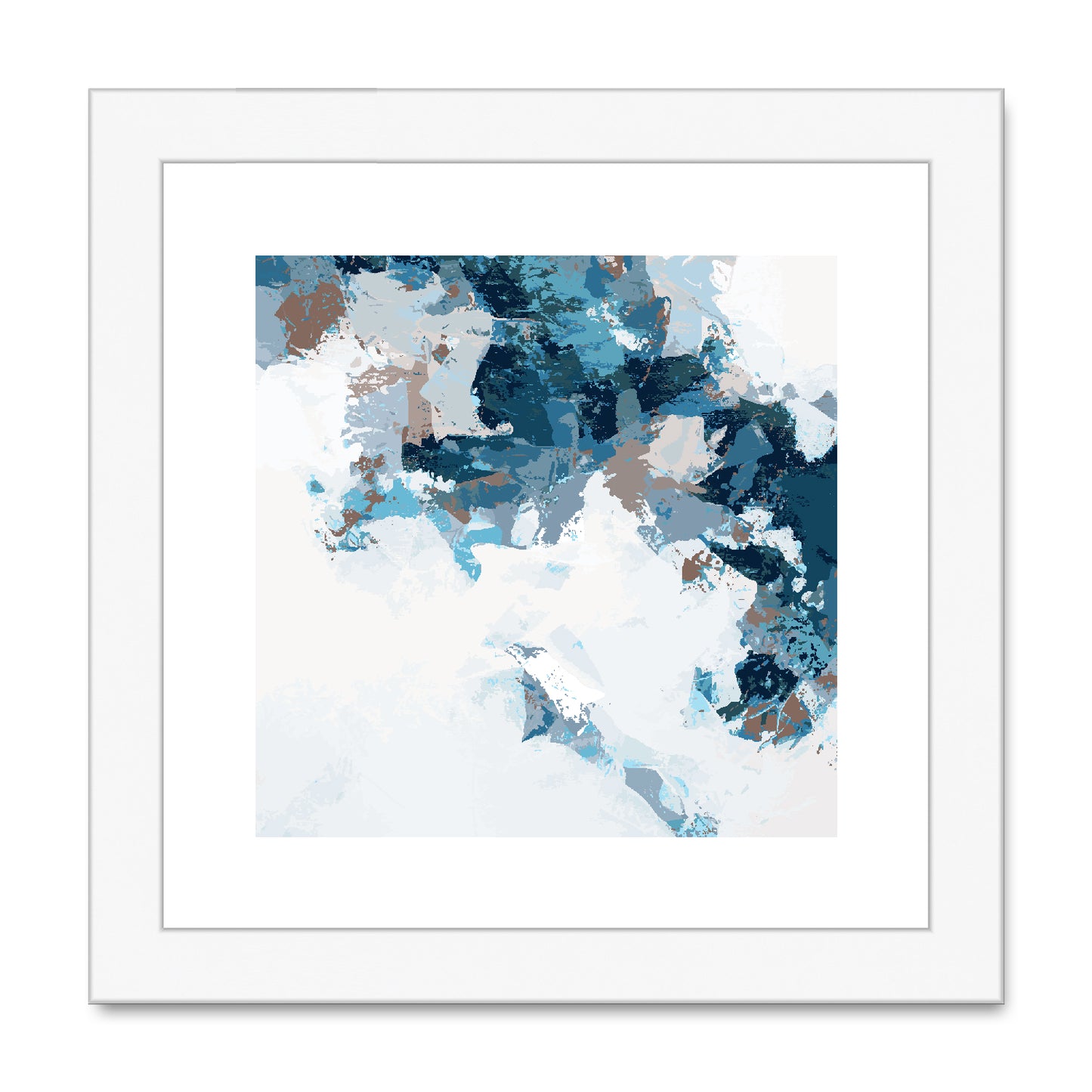 Framed Graphic Art Print, White Mat - 8x8 12x12 16x16 20x20 24x24 28x28 inches | FPS-1150-7693