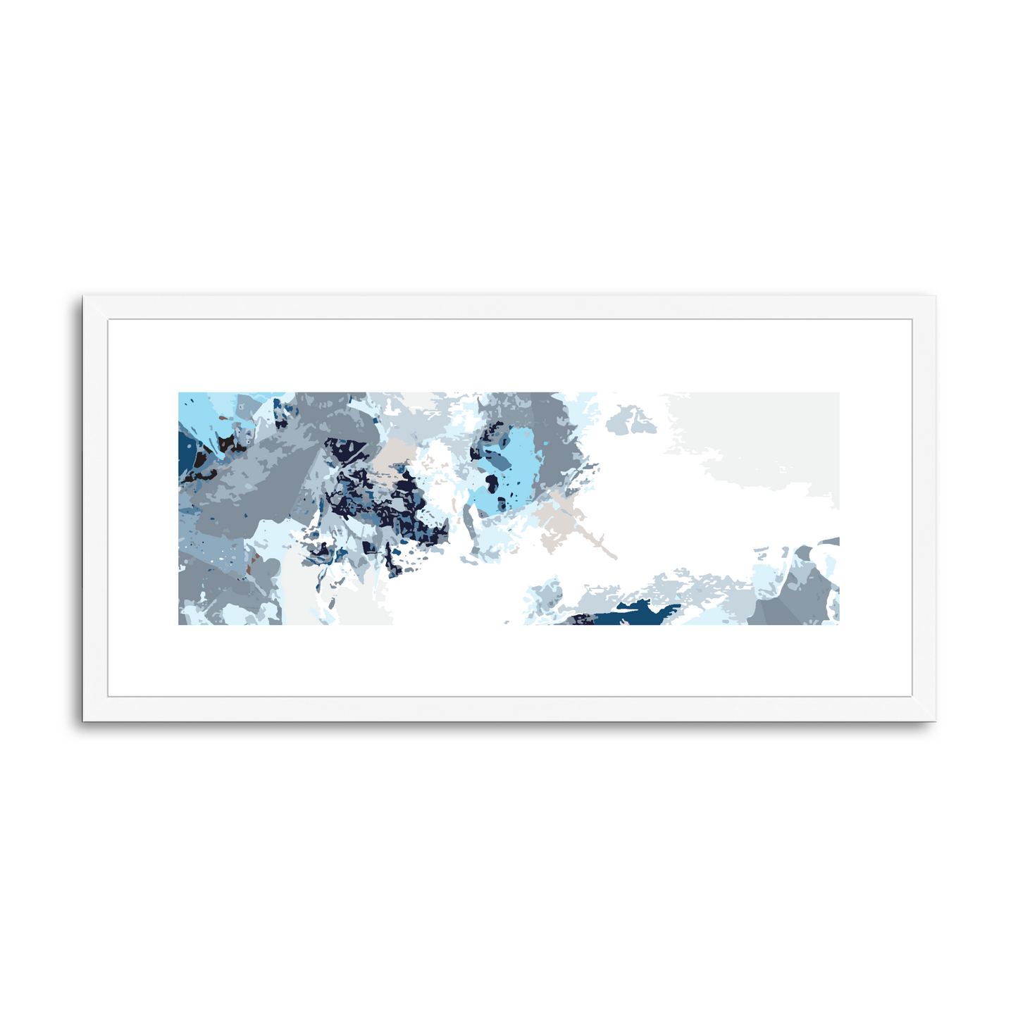Framed Graphic Art Print, White Mat - 12x24 inches | FP-1150-7694