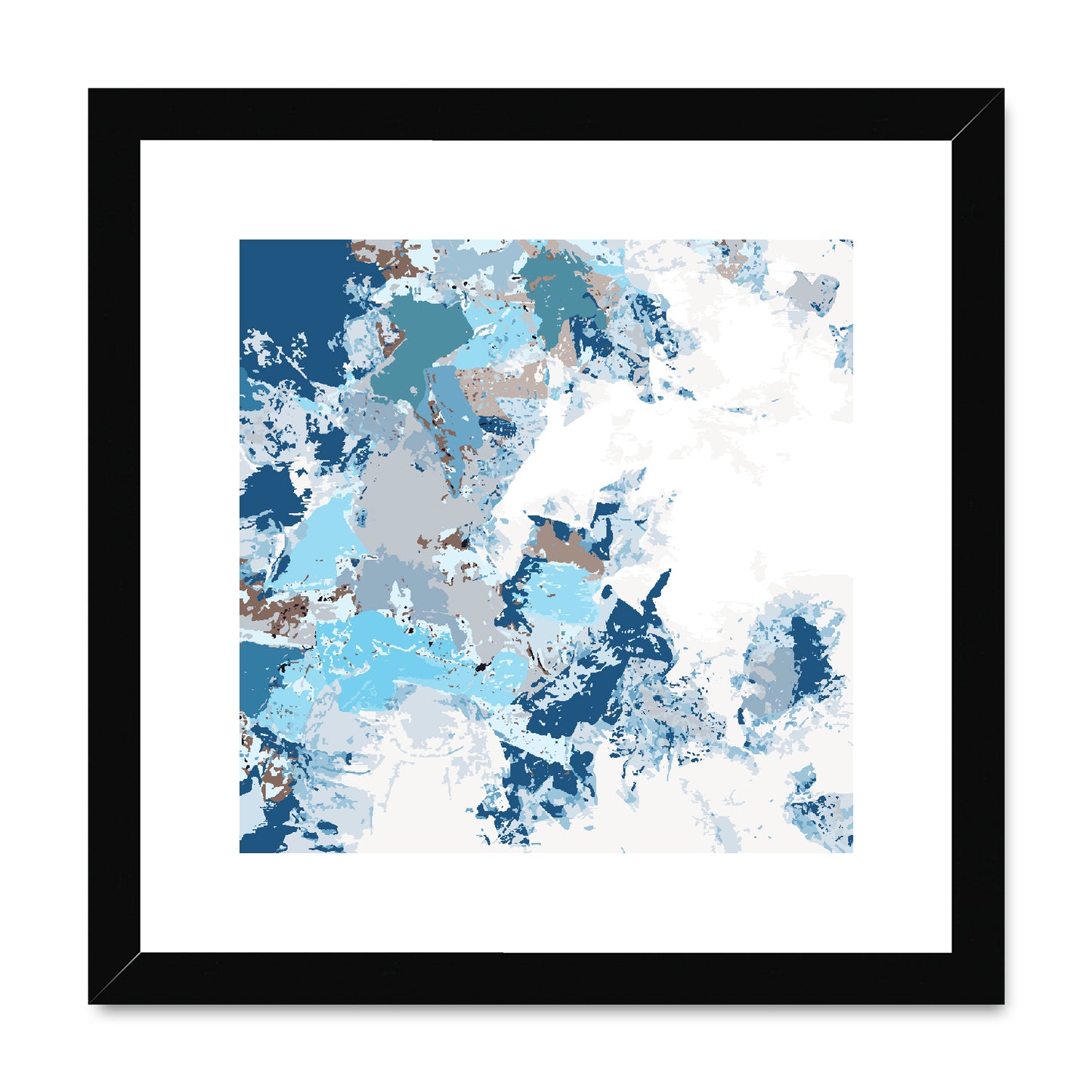 Framed Graphic Art Print, White Mat - 8x8 12x12 16x16 20x20 24x24 28x28 inches | FPS-1150-7695