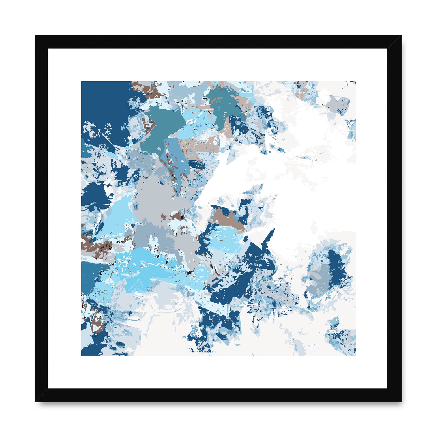 Framed Graphic Art Print, White Mat - 8x8 12x12 16x16 20x20 24x24 28x28 inches | FPS-1150-7695