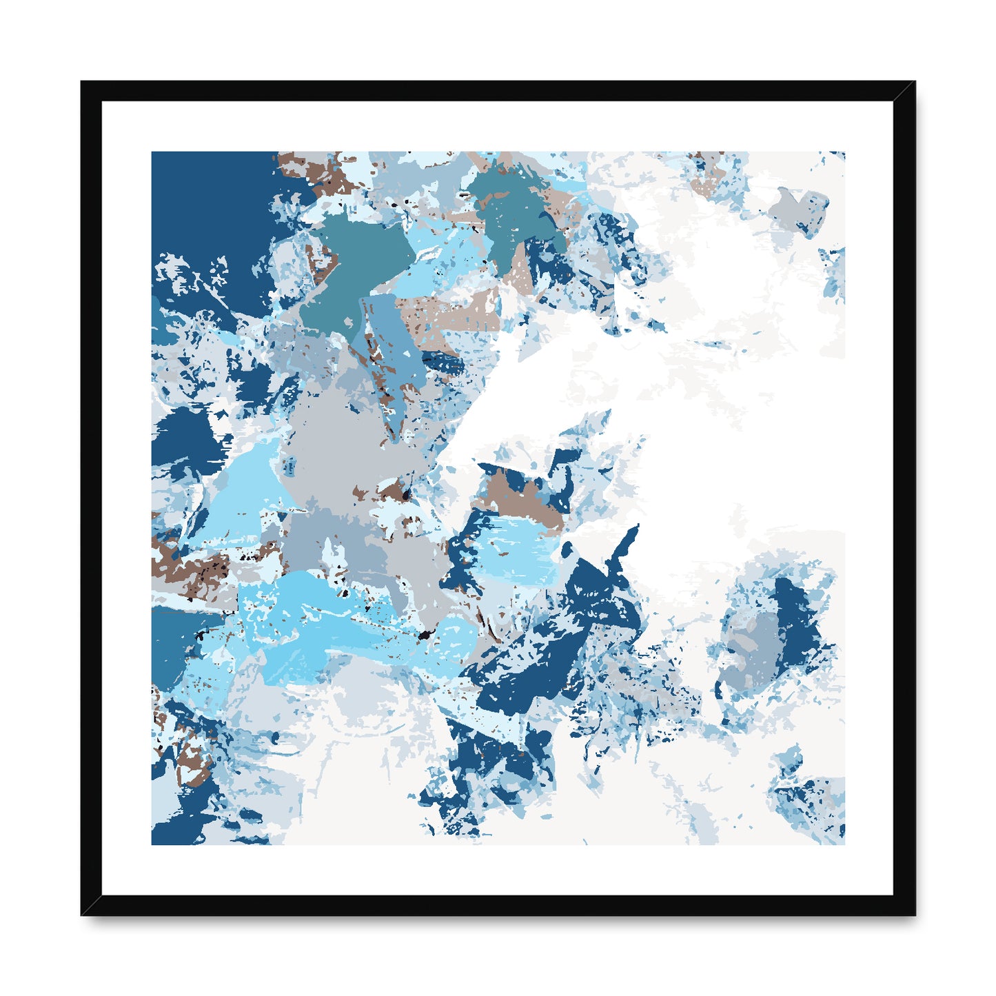 Framed Graphic Art Print, White Mat - 8x8 12x12 16x16 20x20 24x24 28x28 inches | FPS-1150-7695