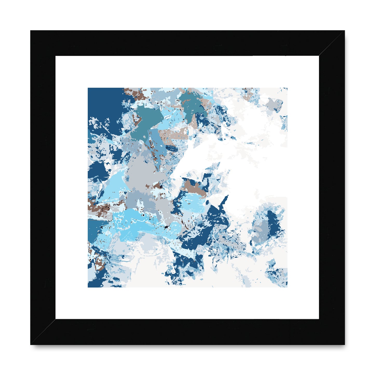 Framed Graphic Art Print, White Mat - 8x8 12x12 16x16 20x20 24x24 28x28 inches | FPS-1150-7695