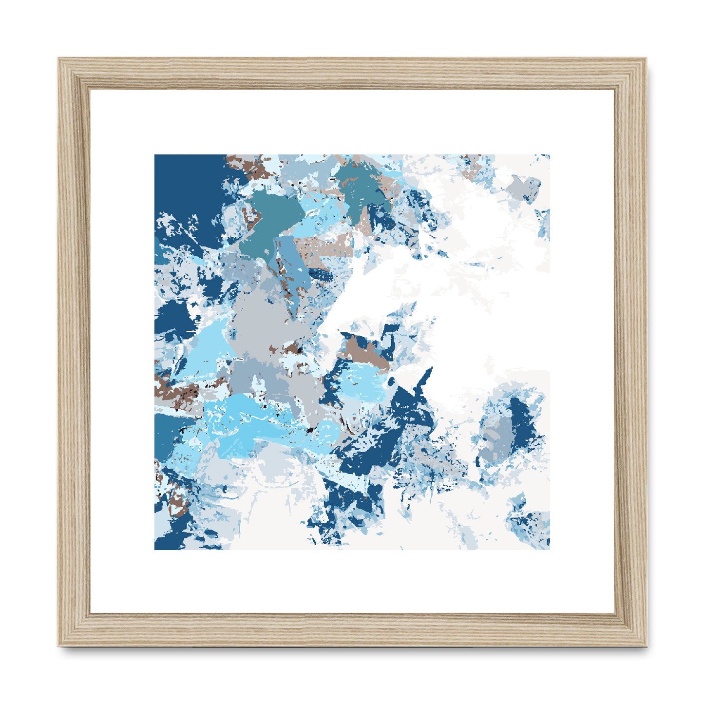 Framed Graphic Art Print, White Mat - 8x8 12x12 16x16 20x20 24x24 28x28 inches | FPS-1150-7695