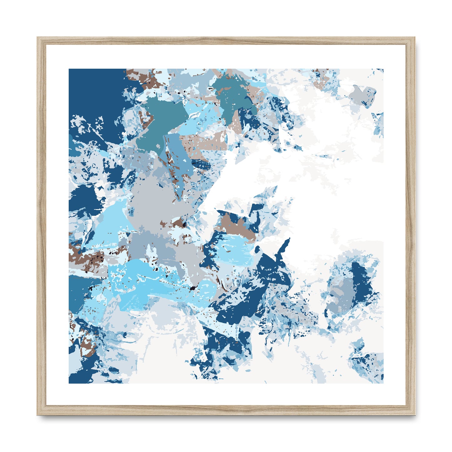 Framed Graphic Art Print, White Mat - 8x8 12x12 16x16 20x20 24x24 28x28 inches | FPS-1150-7695