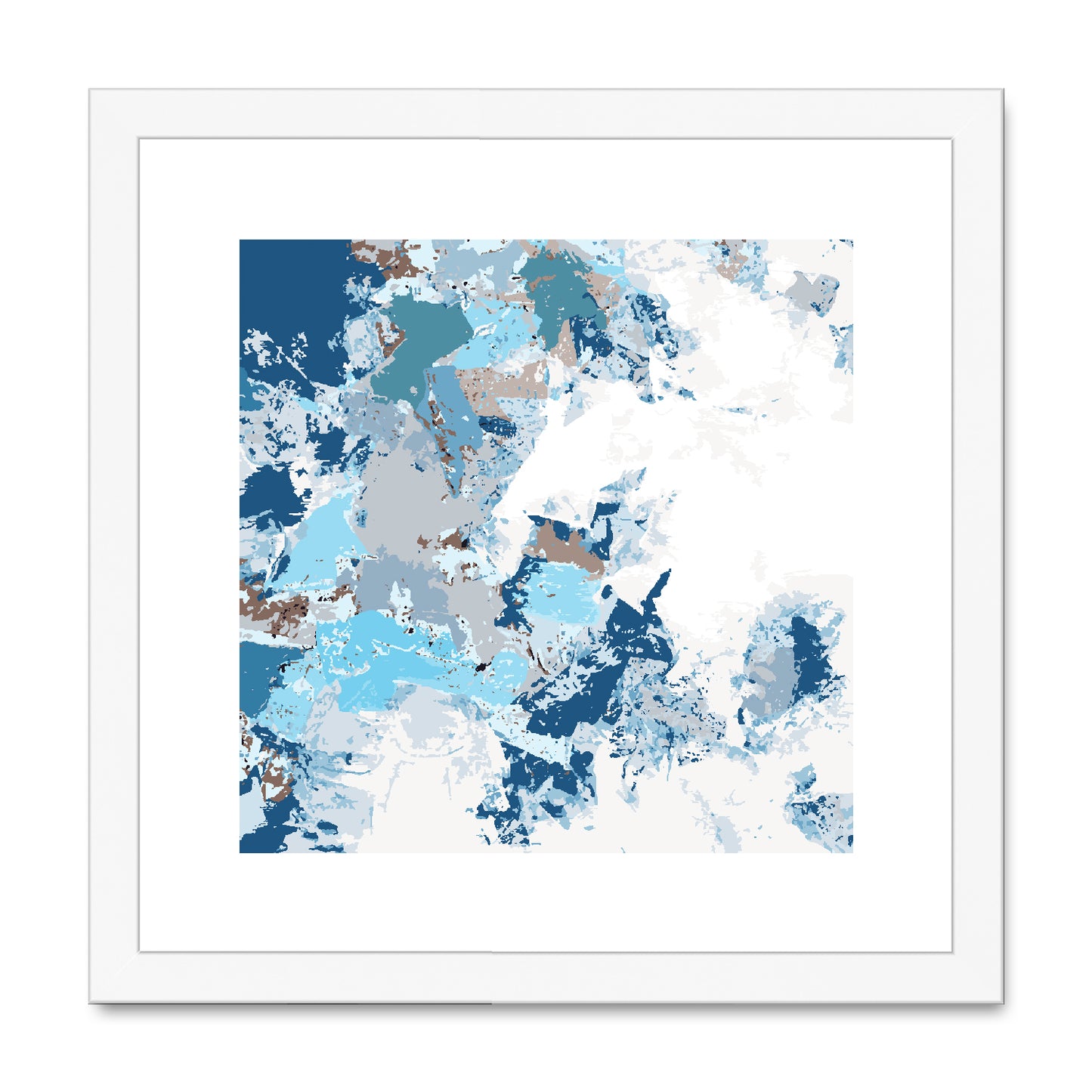 Framed Graphic Art Print, White Mat - 8x8 12x12 16x16 20x20 24x24 28x28 inches | FPS-1150-7695