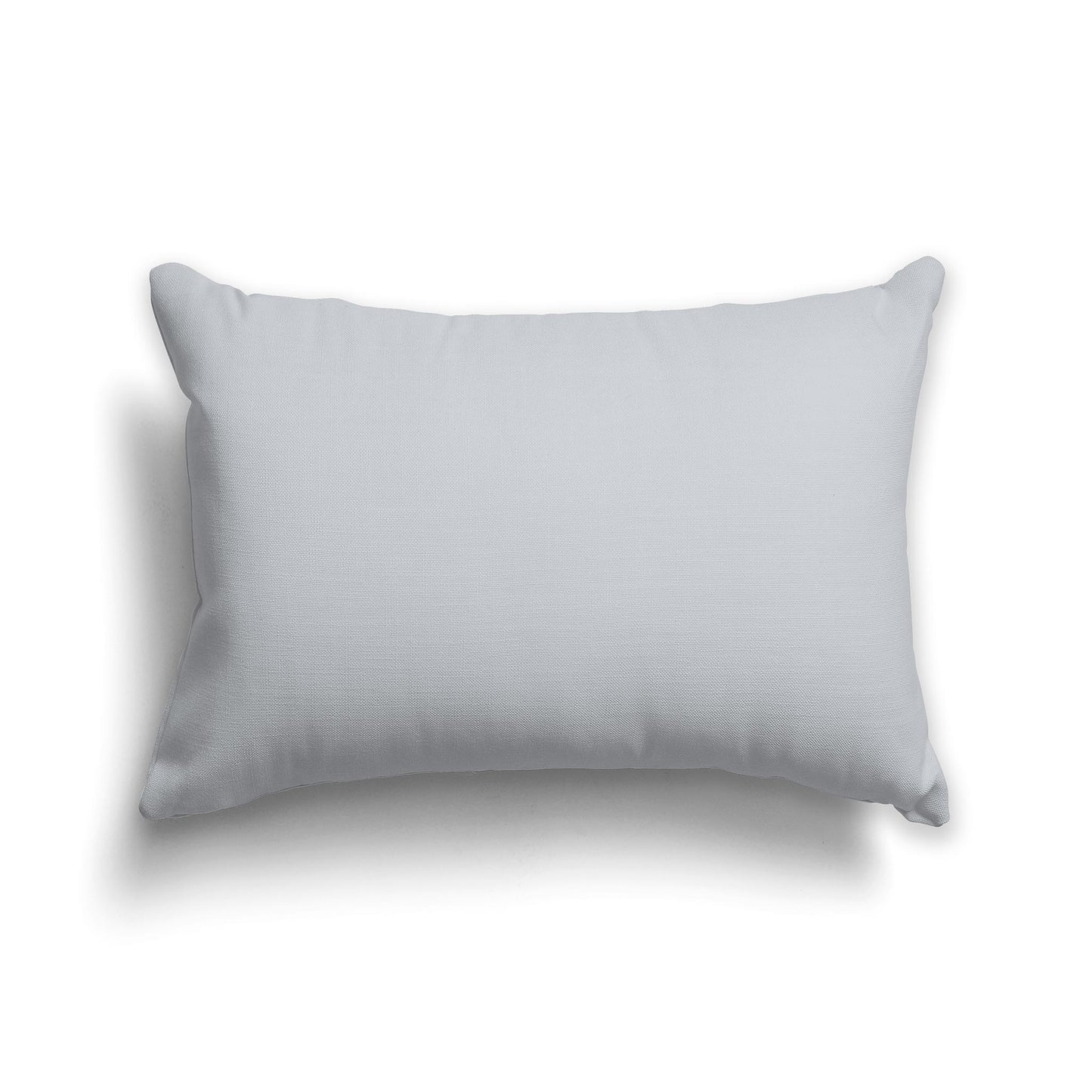 Lumbar Throw Pillow in Solid Pale Grey