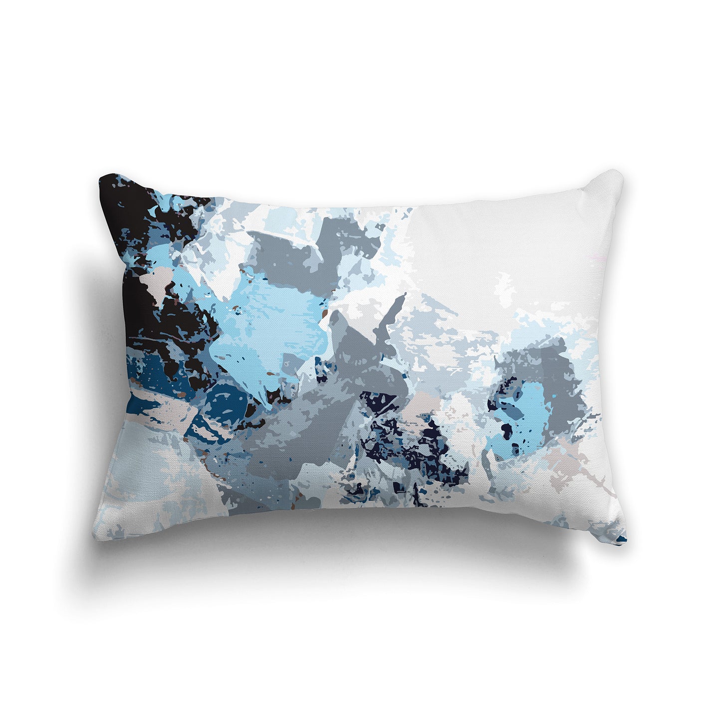 Lumbar Throw Pillow featuring graphic art from the Ocean Cliffs Collection