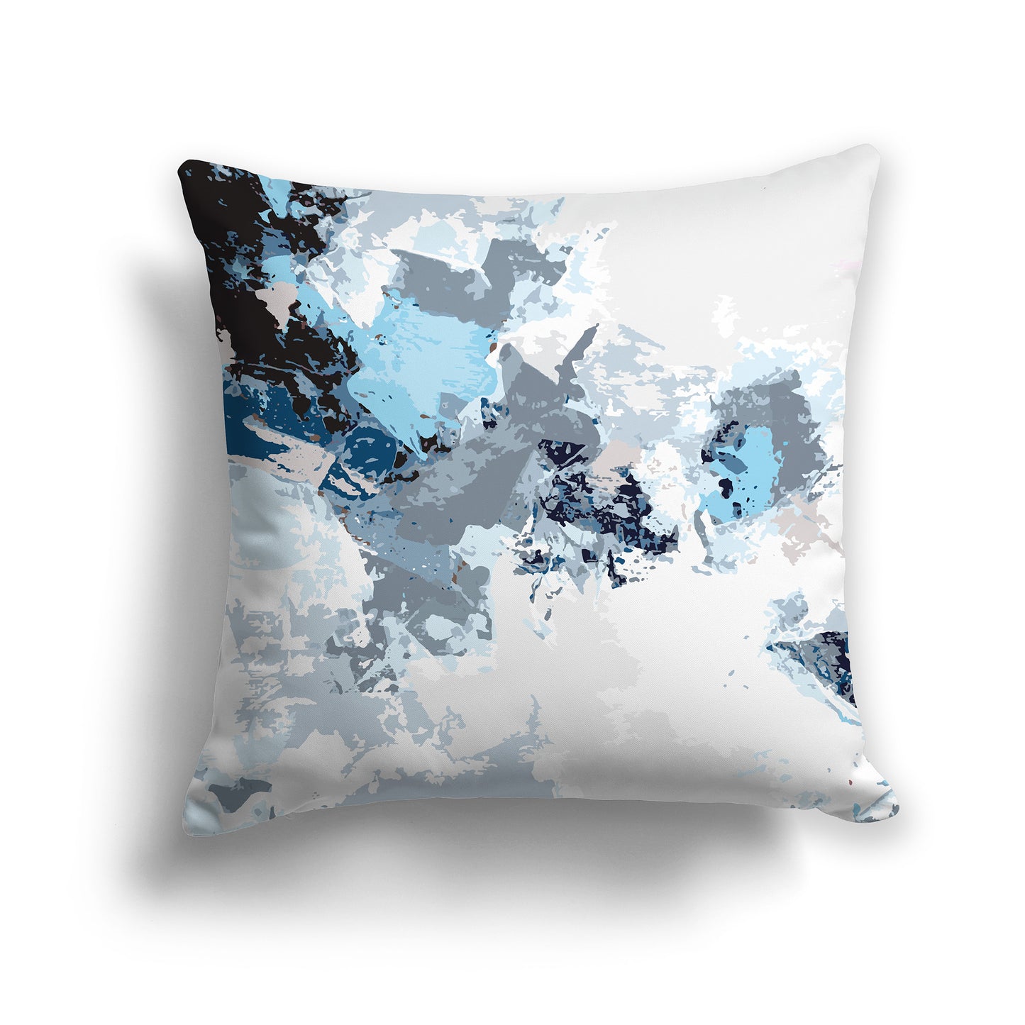 Square Throw Pillow featuring graphic art from the Ocean Cliffs Collection