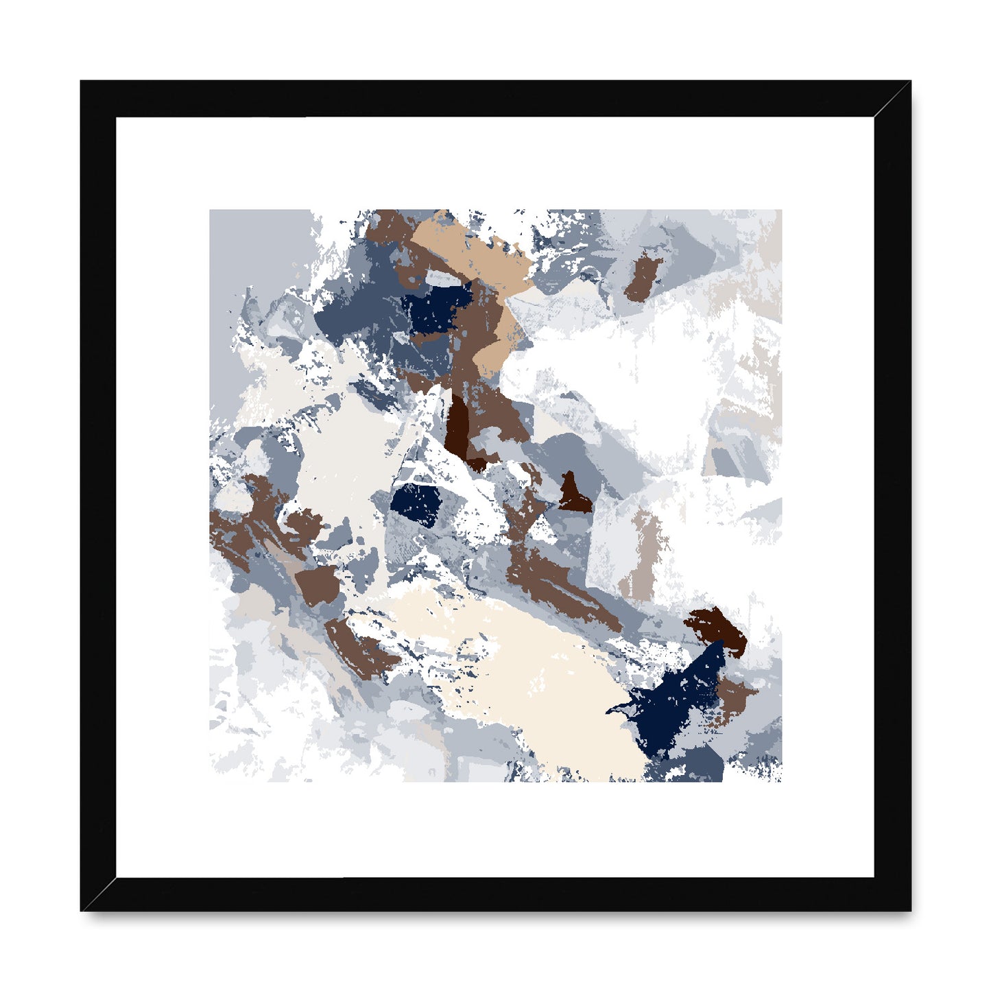 Framed Graphic Art Print, White Mat - 8x8 12x12 16x16 20x20 24x24 28x28 inches | FPS-1160-7690