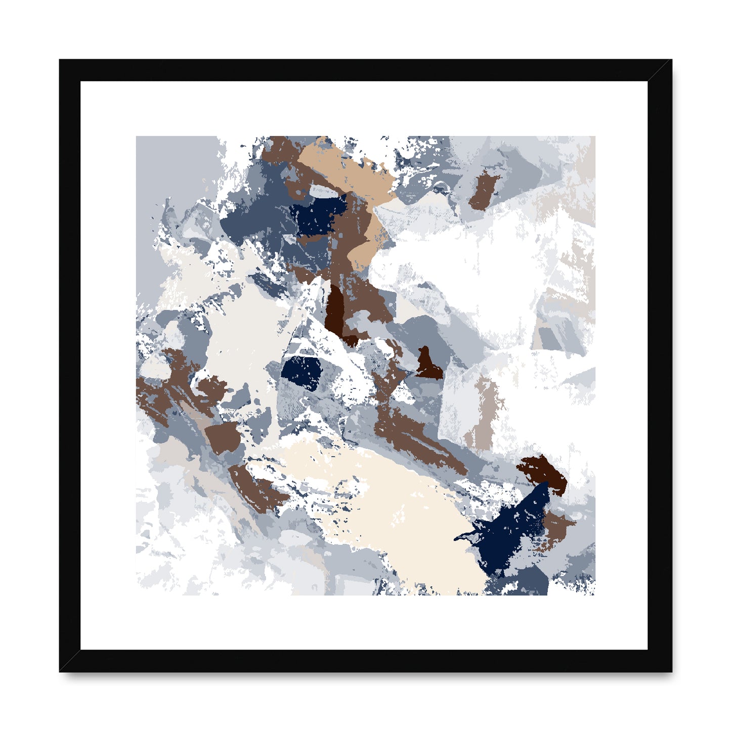 Framed Graphic Art Print, White Mat - 8x8 12x12 16x16 20x20 24x24 28x28 inches | FPS-1160-7690