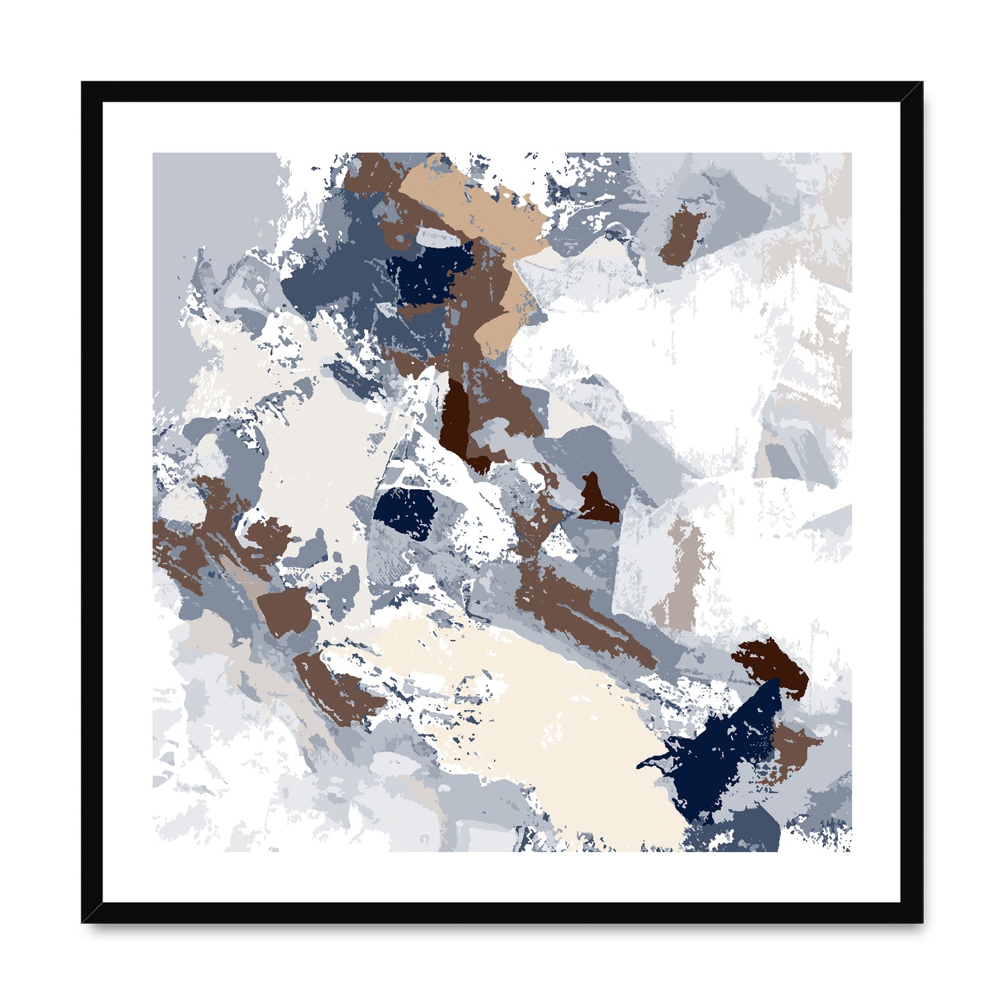 Framed Graphic Art Print, White Mat - 8x8 12x12 16x16 20x20 24x24 28x28 inches | FPS-1160-7690