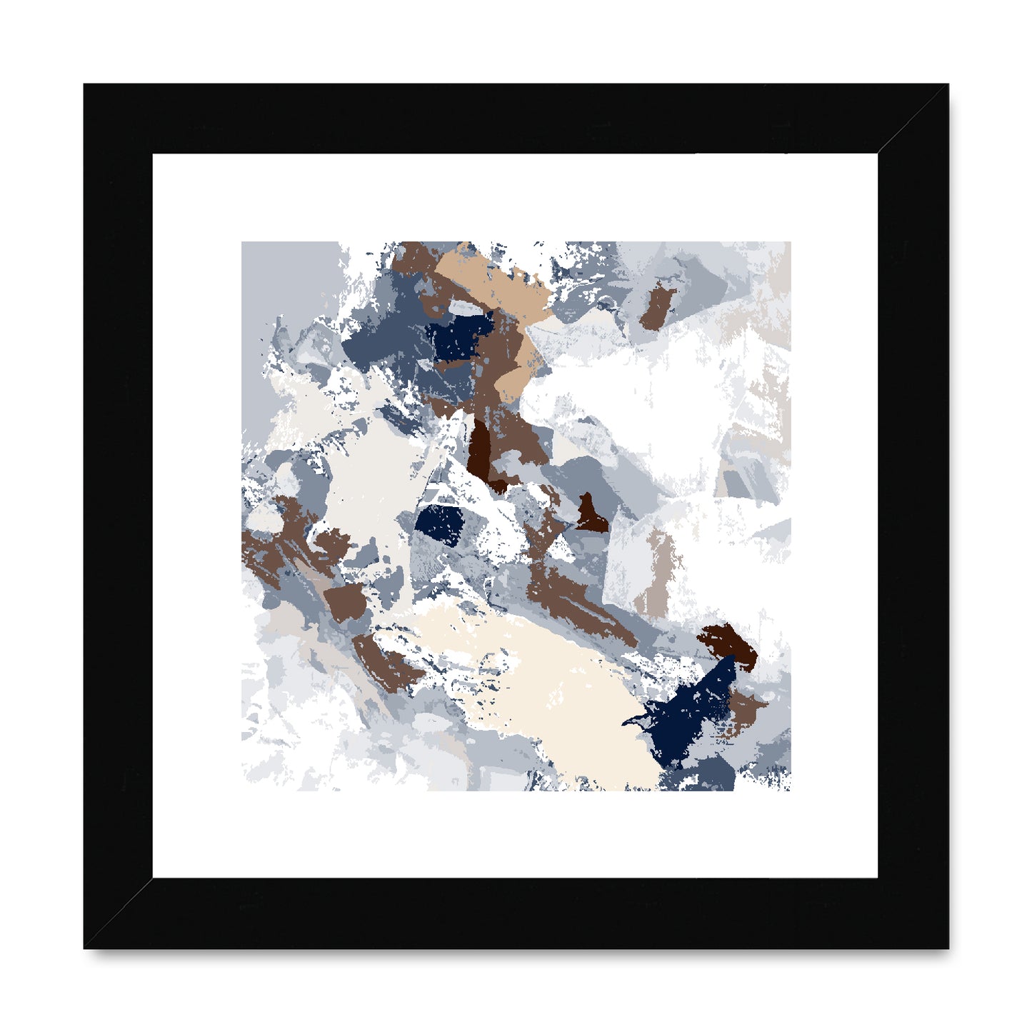 Framed Graphic Art Print, White Mat - 8x8 12x12 16x16 20x20 24x24 28x28 inches | FPS-1160-7690