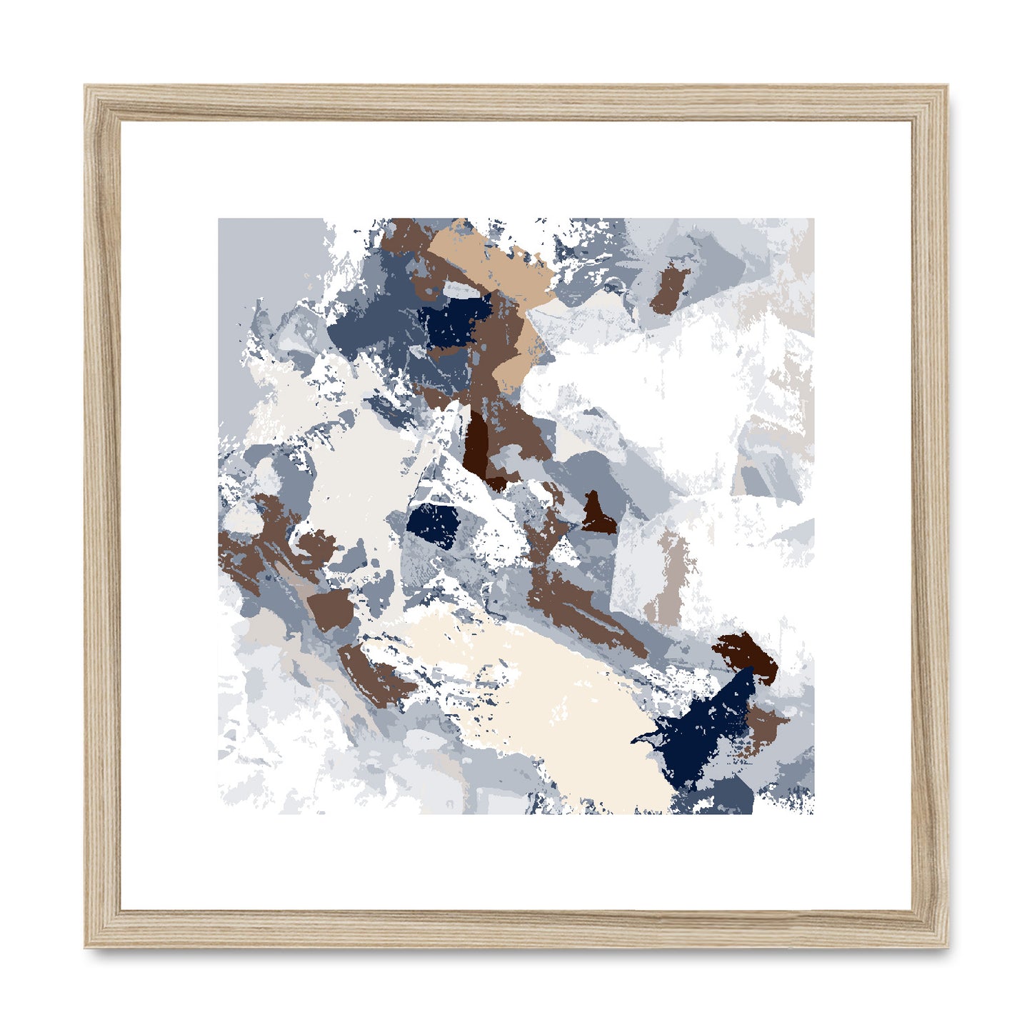 Framed Graphic Art Print, White Mat - 8x8 12x12 16x16 20x20 24x24 28x28 inches | FPS-1160-7690