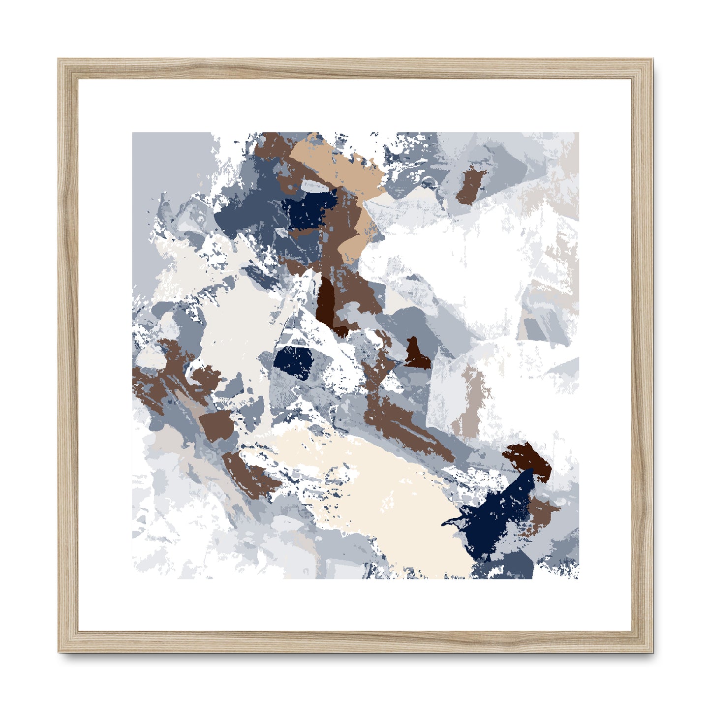 Framed Graphic Art Print, White Mat - 8x8 12x12 16x16 20x20 24x24 28x28 inches | FPS-1160-7690